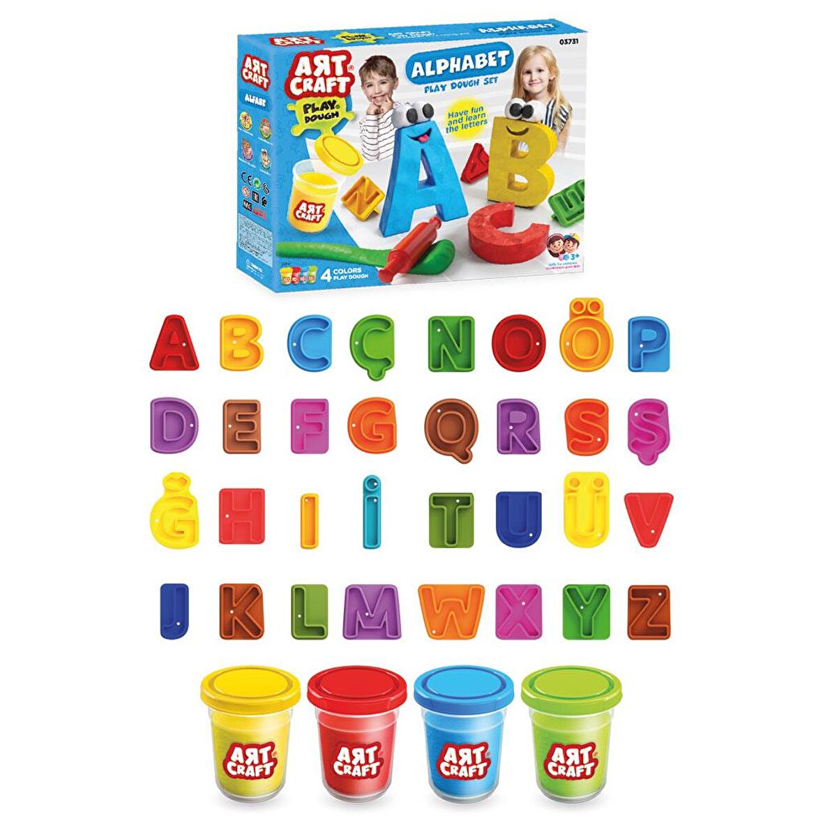 Art Craft Alfabe Oyun Seti 224 gr