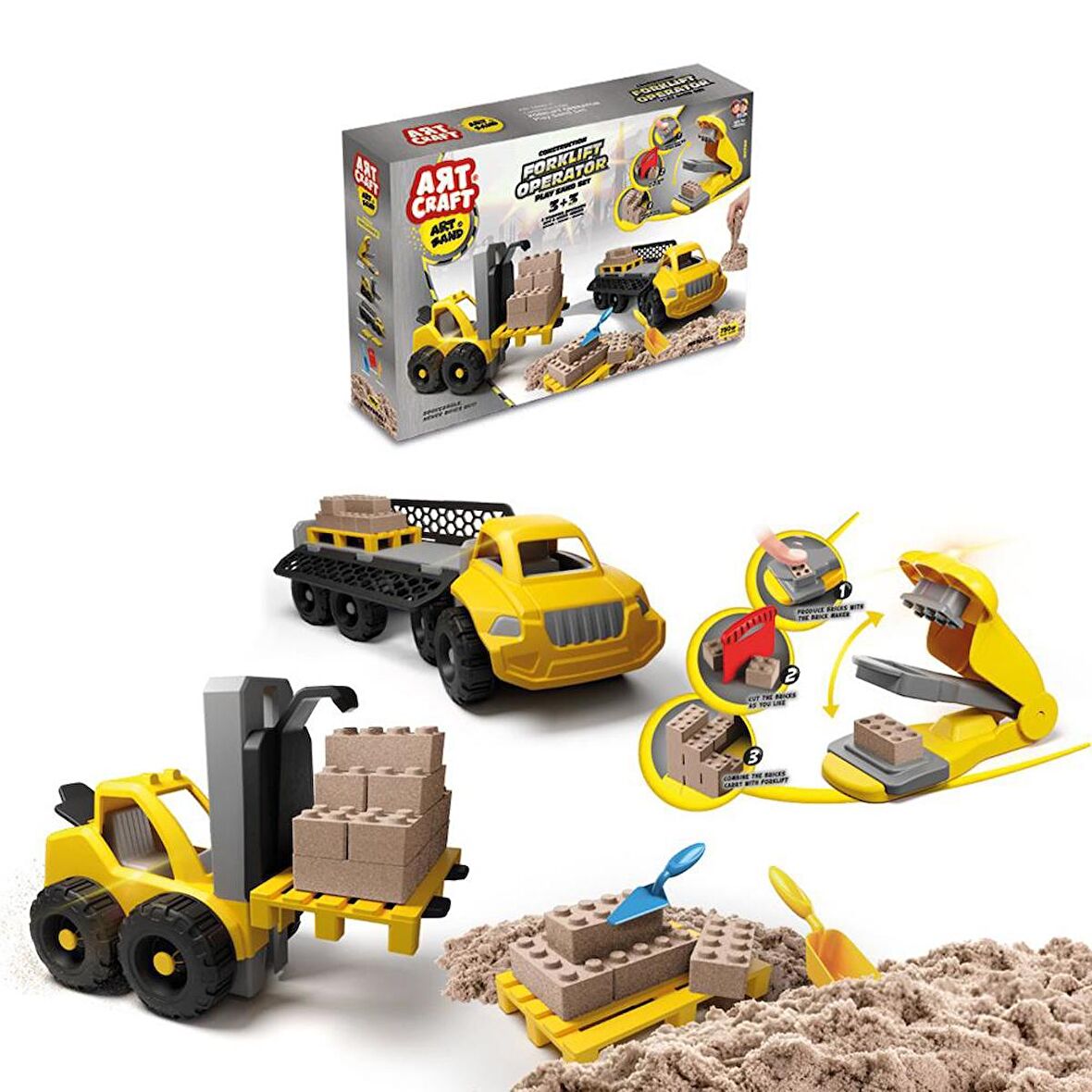 Art Craft Forklift Operatör İnşaat Kum Seti 750 Gr.