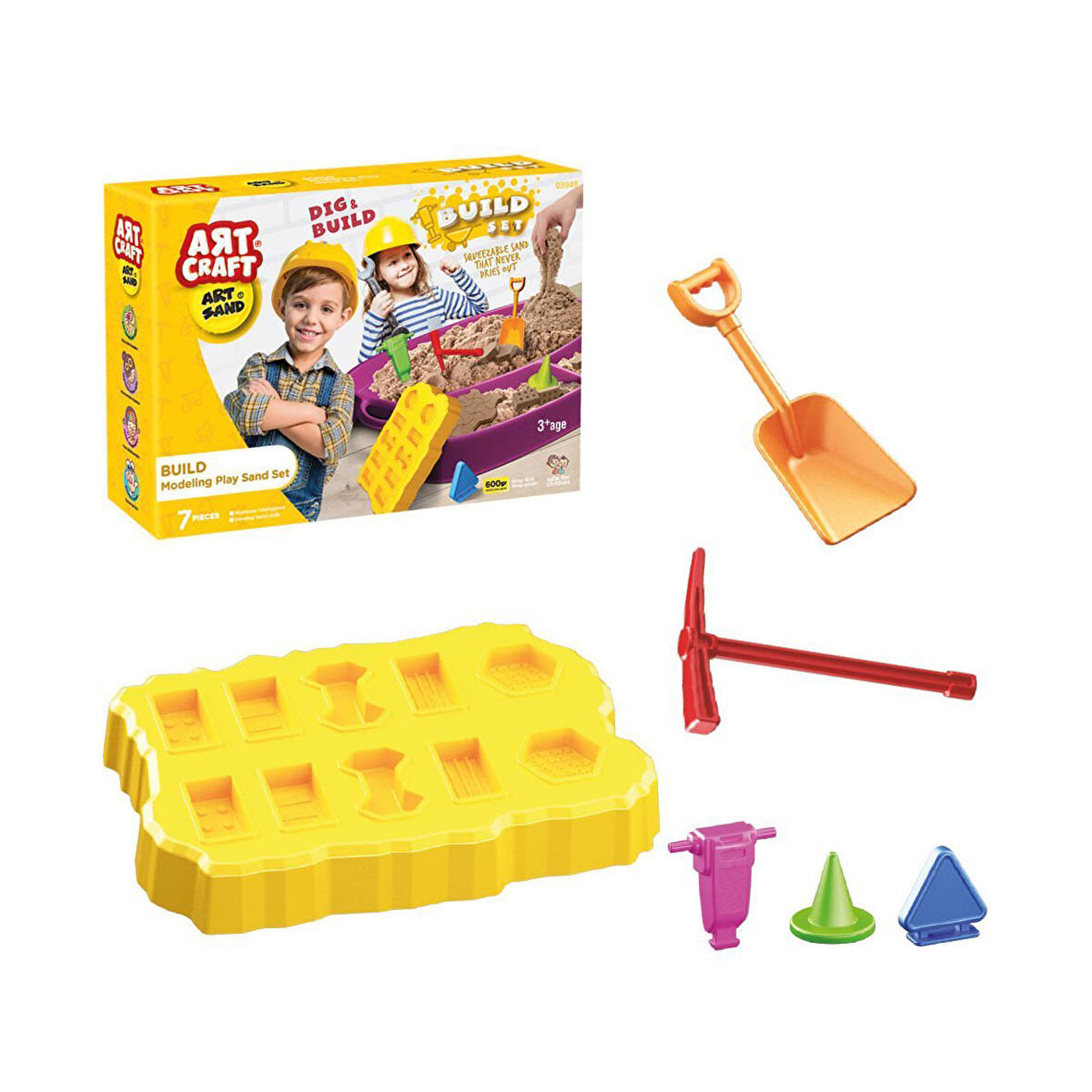 03949 Artsand İnşaat Kum Seti 600 gr FABBAtoys