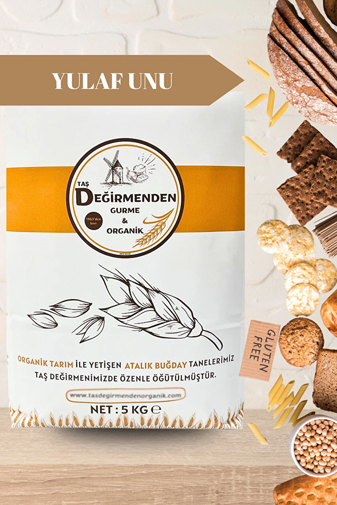 Atalık Tam Yulaf Unu (Gluten İçermez) - 5 Kilo