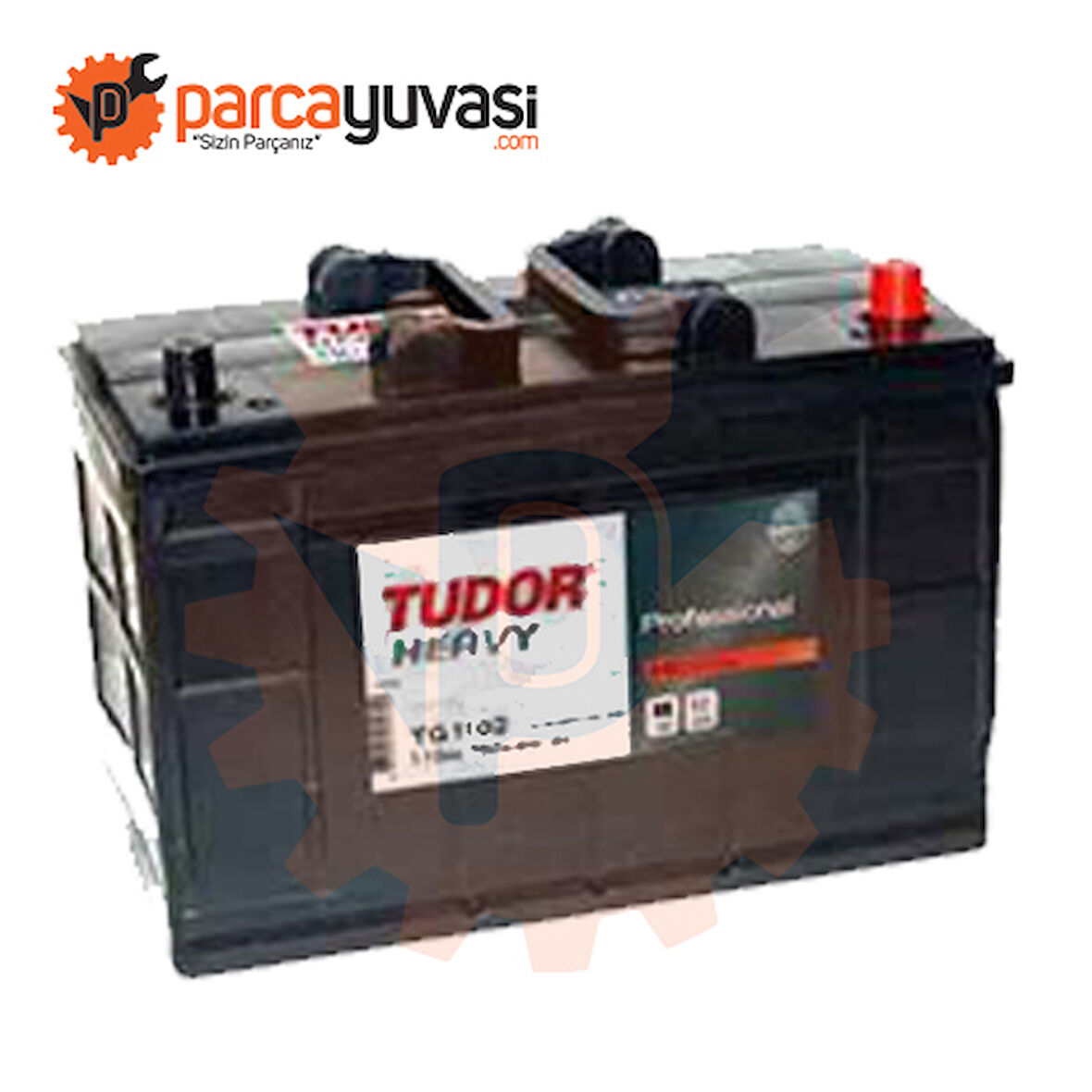 Aku Aku 12v 110 Ah 750a D02 (349×175×235) Start Pro (105 Ah Muadılı) - Tudor Tg1102