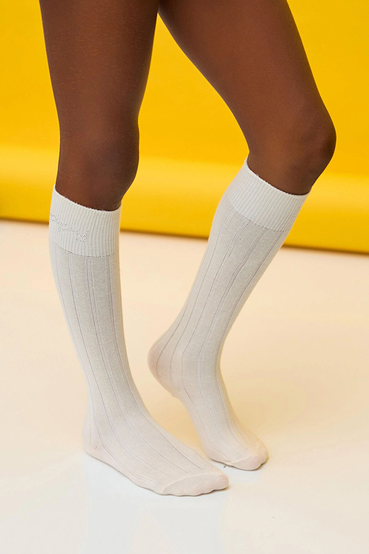 Let's Party Dizaltı Çocuk Çorabı Ekru