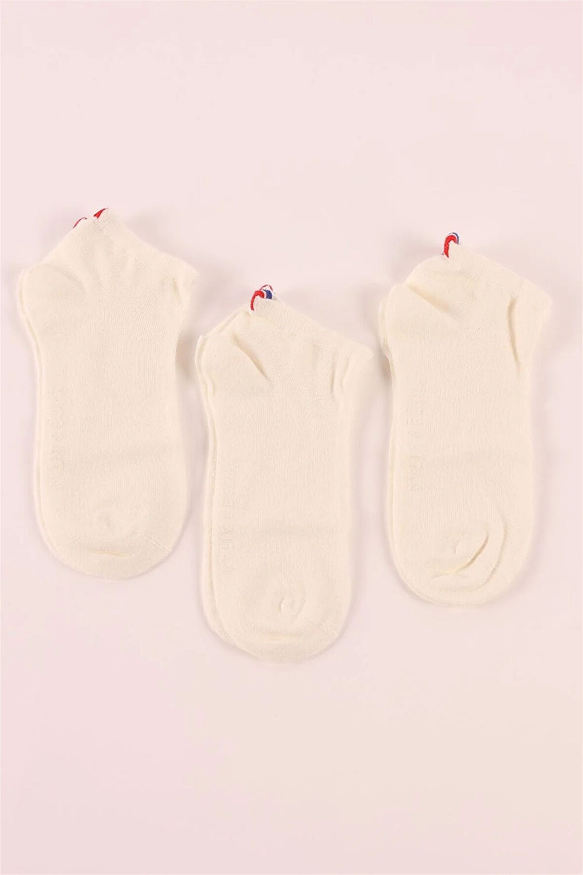 3'lü Çocuk Paket Super Bambu Step Çorap Beyaz