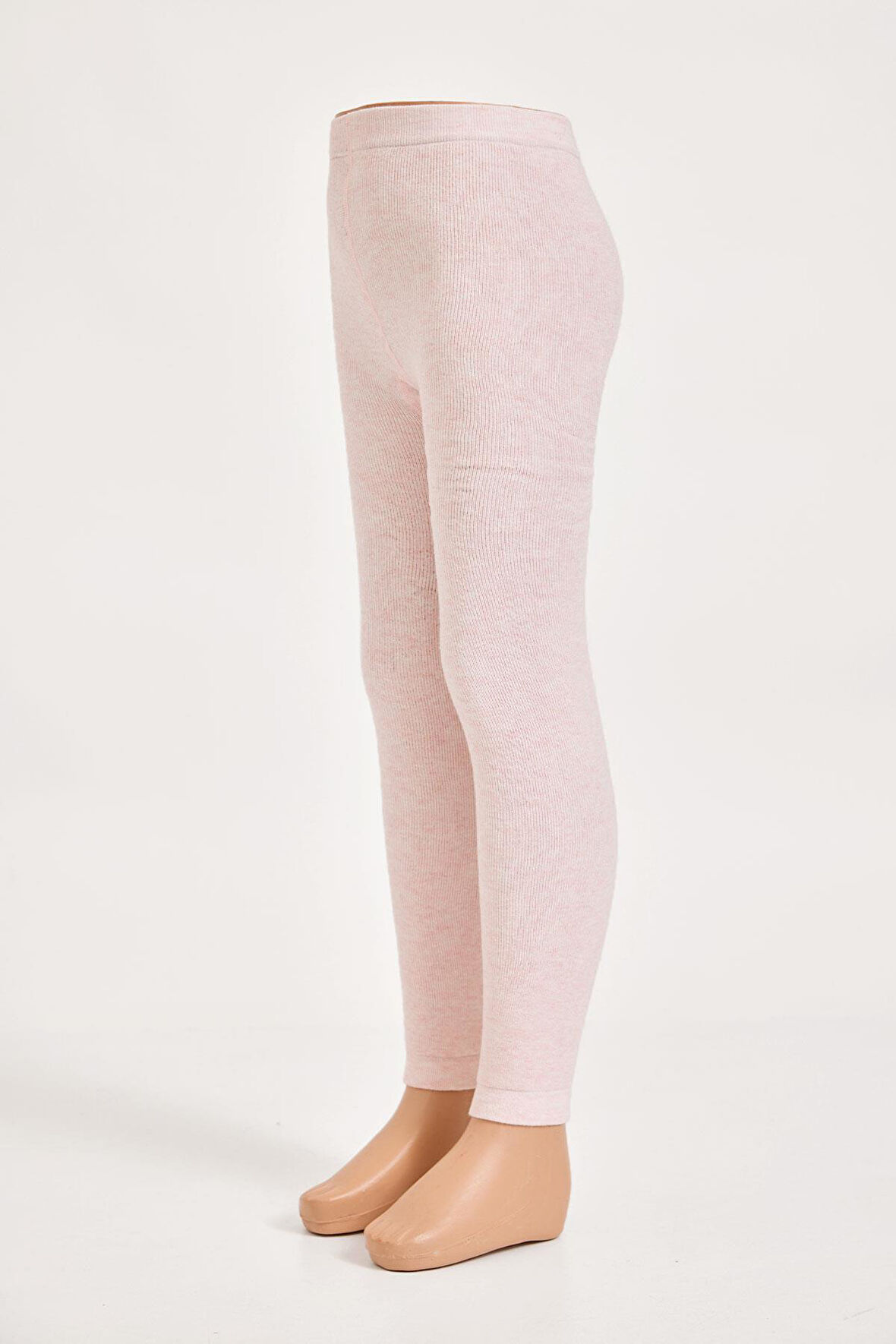 İçi Havlu Çocuk Tayt Pembe Melanj