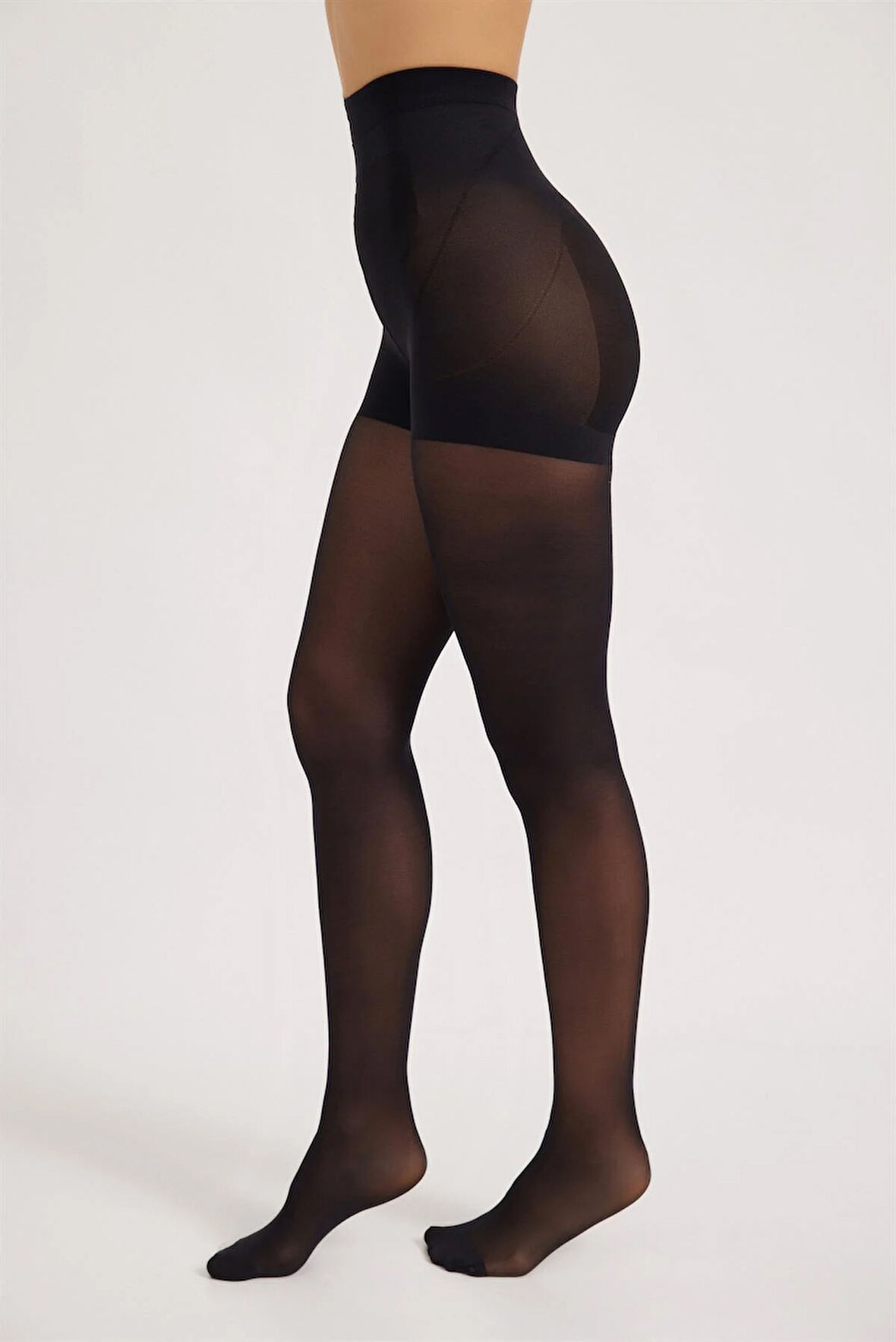 Kadın Shaper Korseli Külotlu Çorap Siyah
