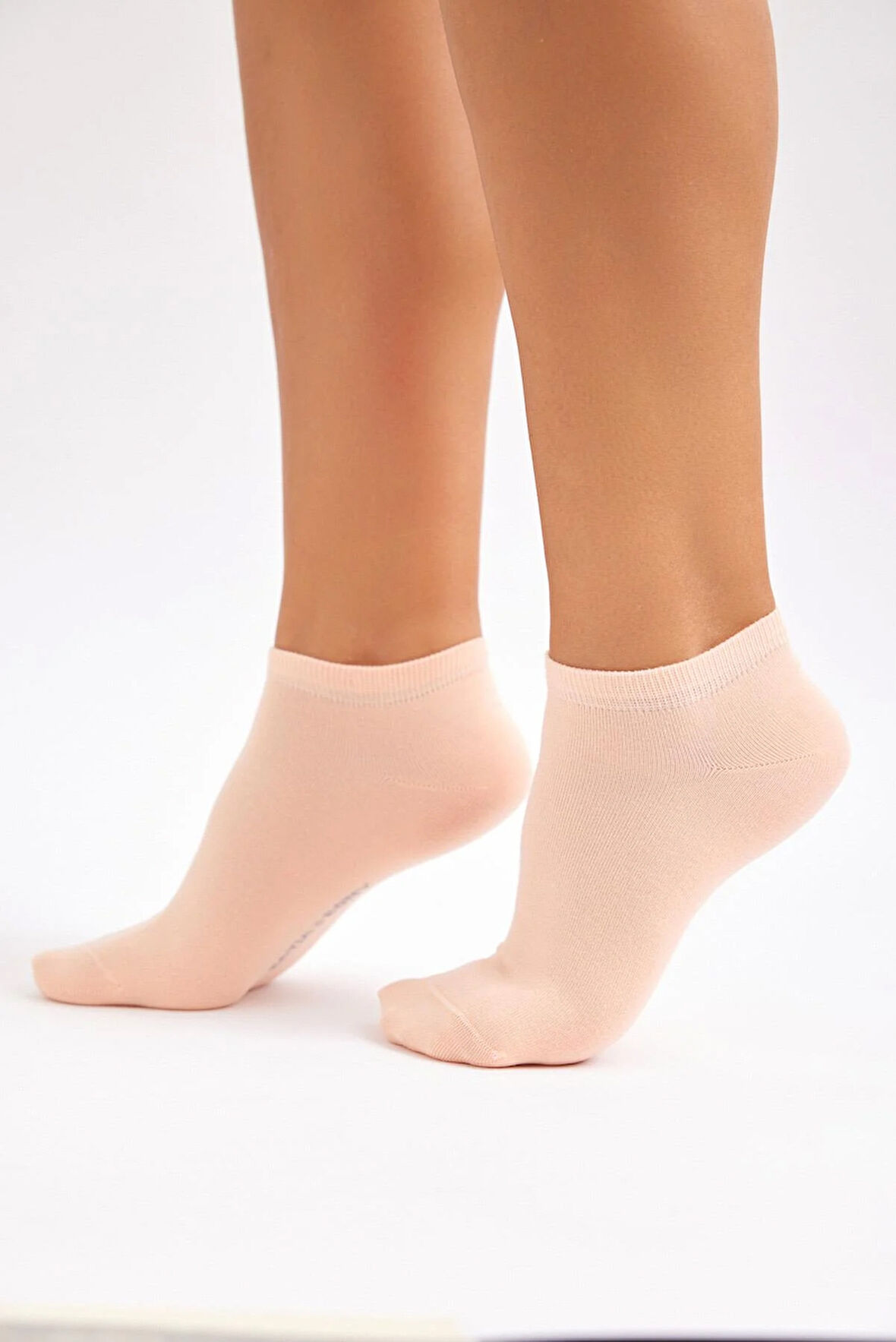 Kadın Pamuklu Patik Çorap Somon