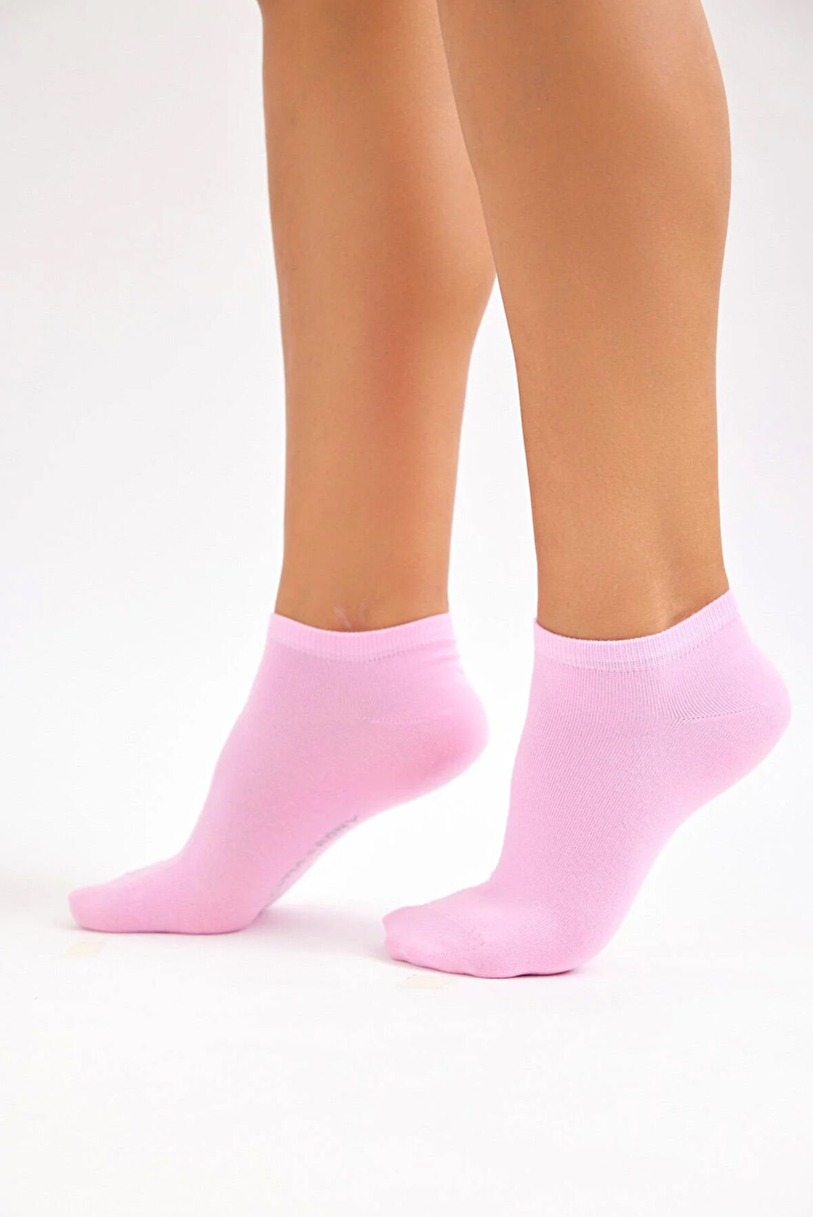 Kadın Pamuklu Patik Çorap Pembe