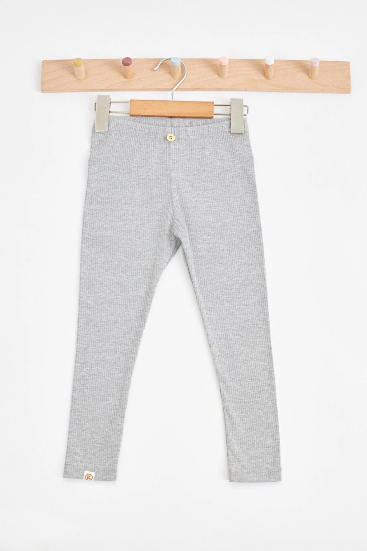 Kız Çocuk Grimelanj Renkli Fitilli Yazlık Tayt