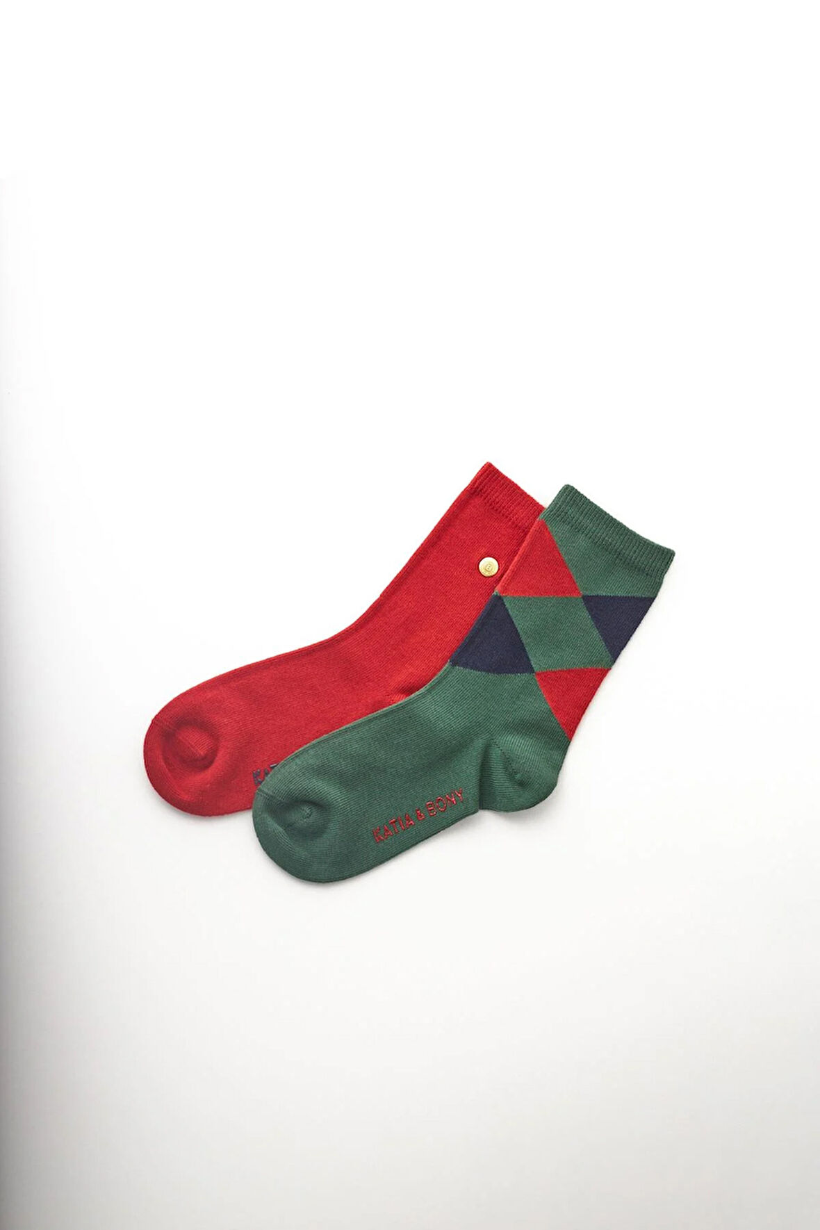 Erkek Zımba Detaylı 2'li Soket Çorap