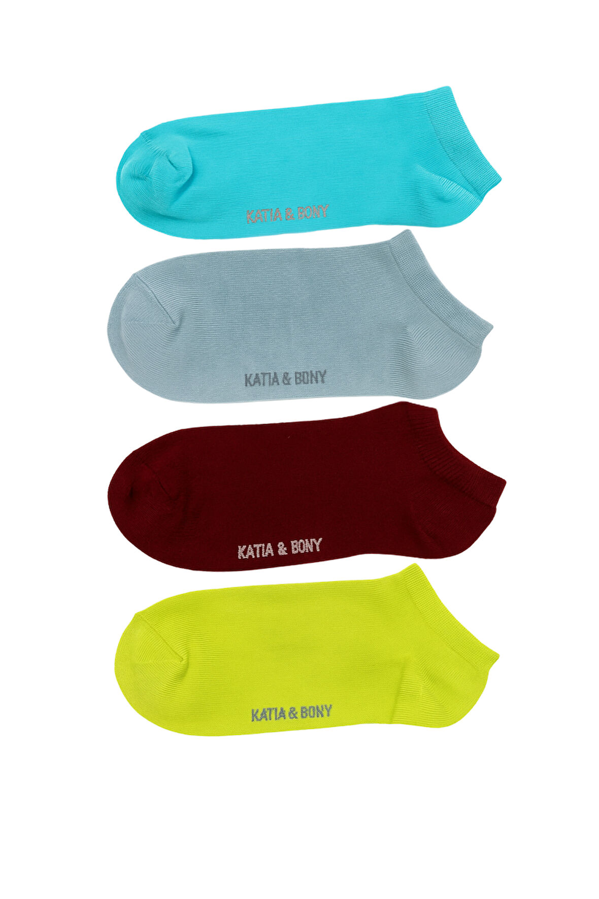 Kadın 4'lü Step Çorap Çok Renkli