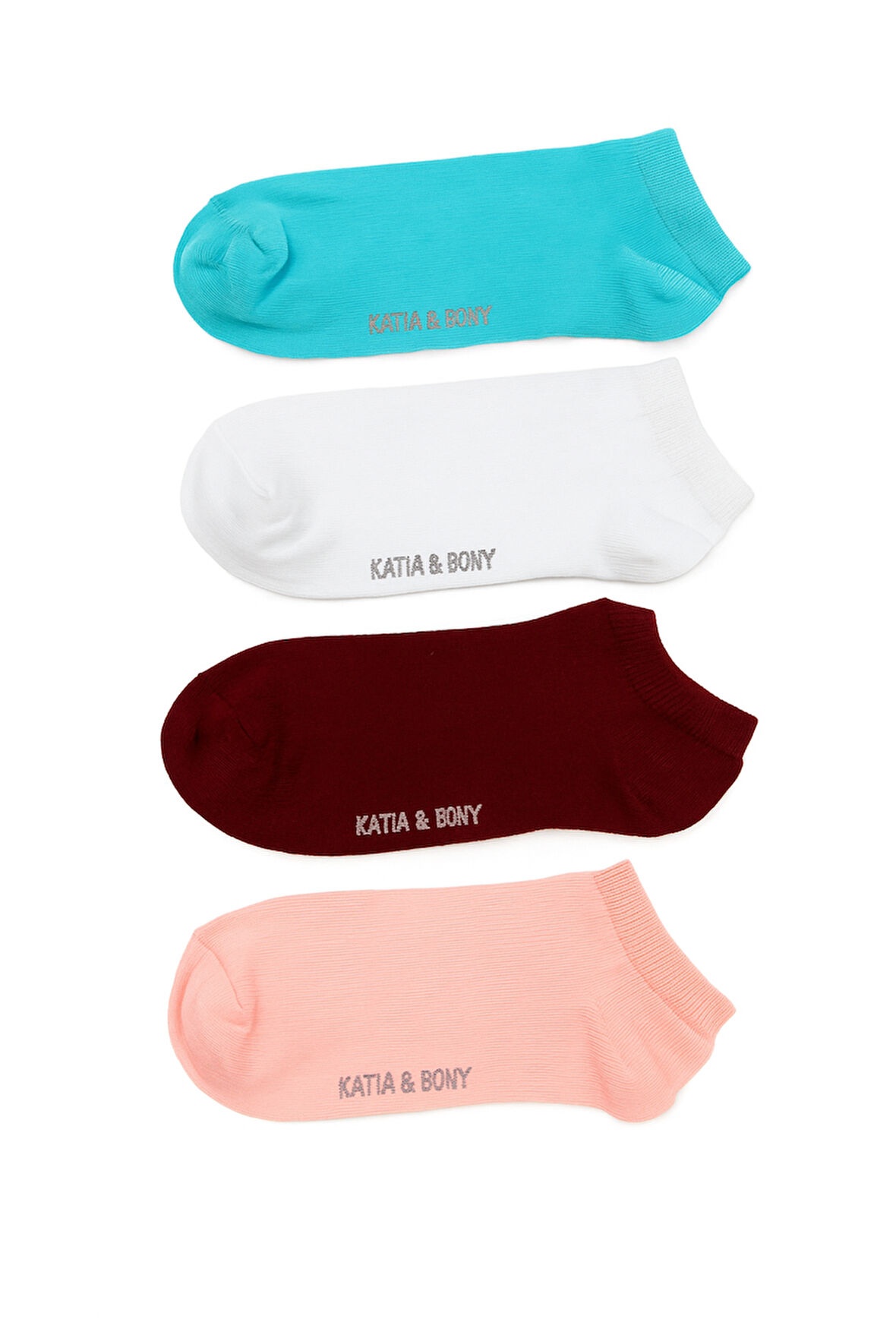 Kadın 4'lü Step Çorap Çok Renkli