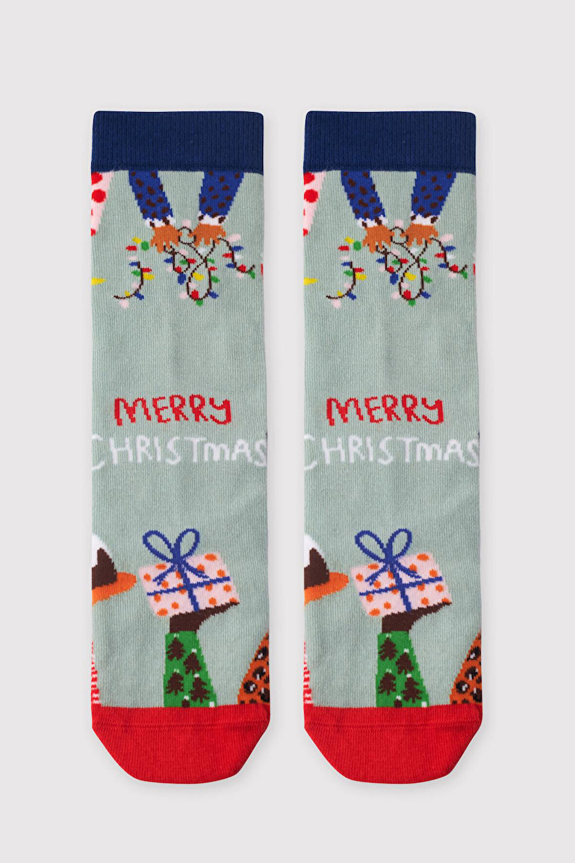 Yılbaşı Soket Çorap Mint Mix