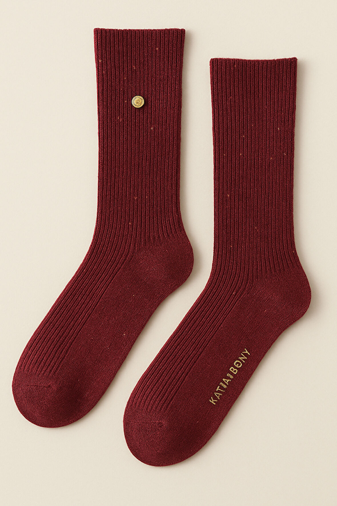 Erkek Yün Soket Çorap Kırmızı