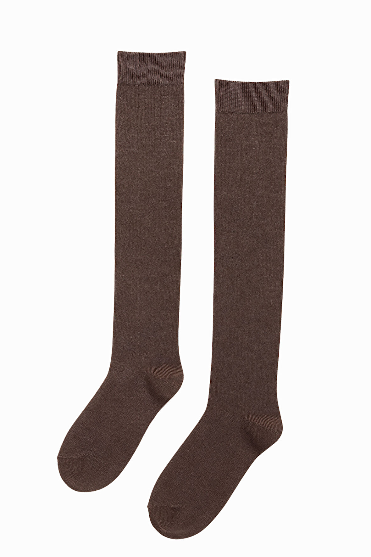 Kadın Dizaltı Çorap Kahverengi