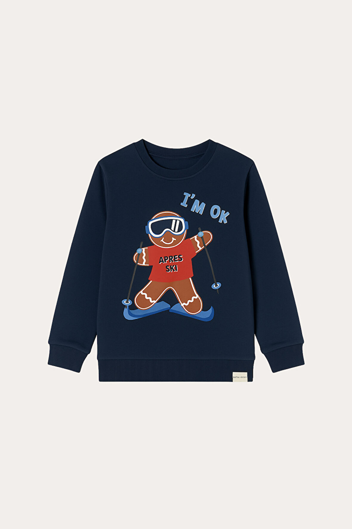 Erkek Çocuk Breadman Sweatshirt Pijama Üstü Lacivert 