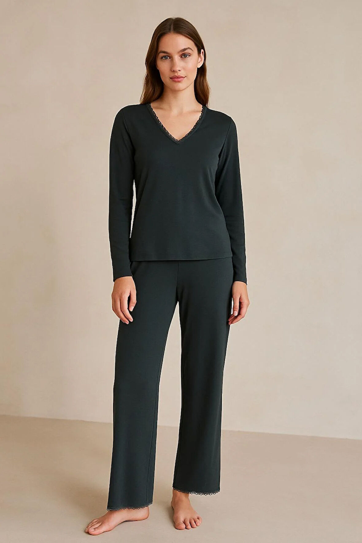 Kadın  Silver Pijama Altı Antrasit