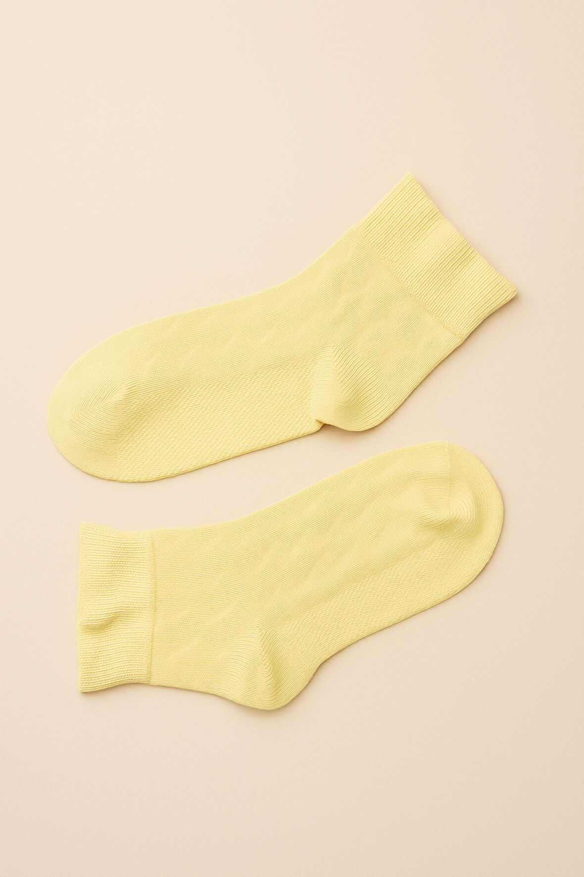 Çocuk Bileği Fırfırlı Step Çorap Sarı