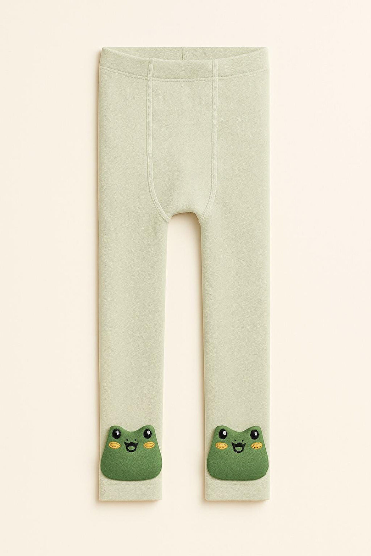 Çocuk Kurbağa Aksesuarlı İçi Havlu Tayt