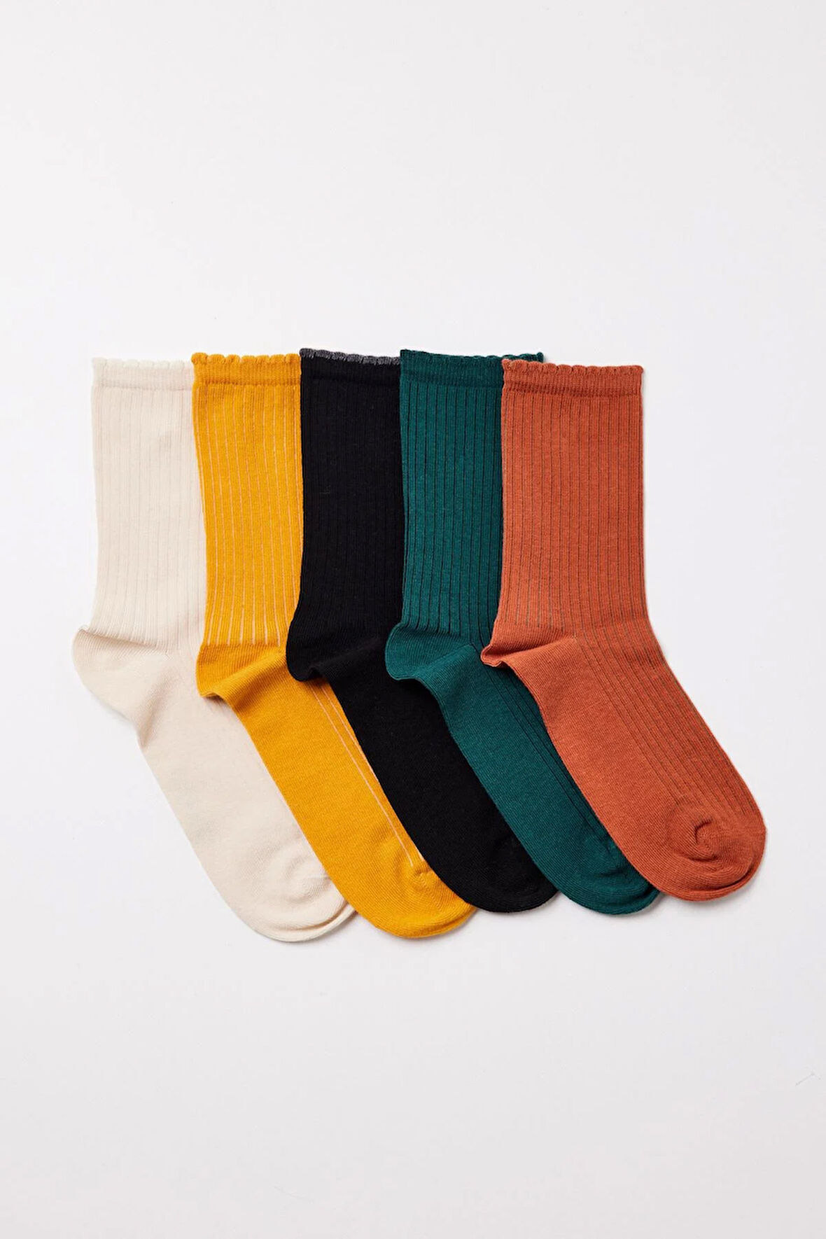 Kadın Renkli 5'Li Soket Çorap