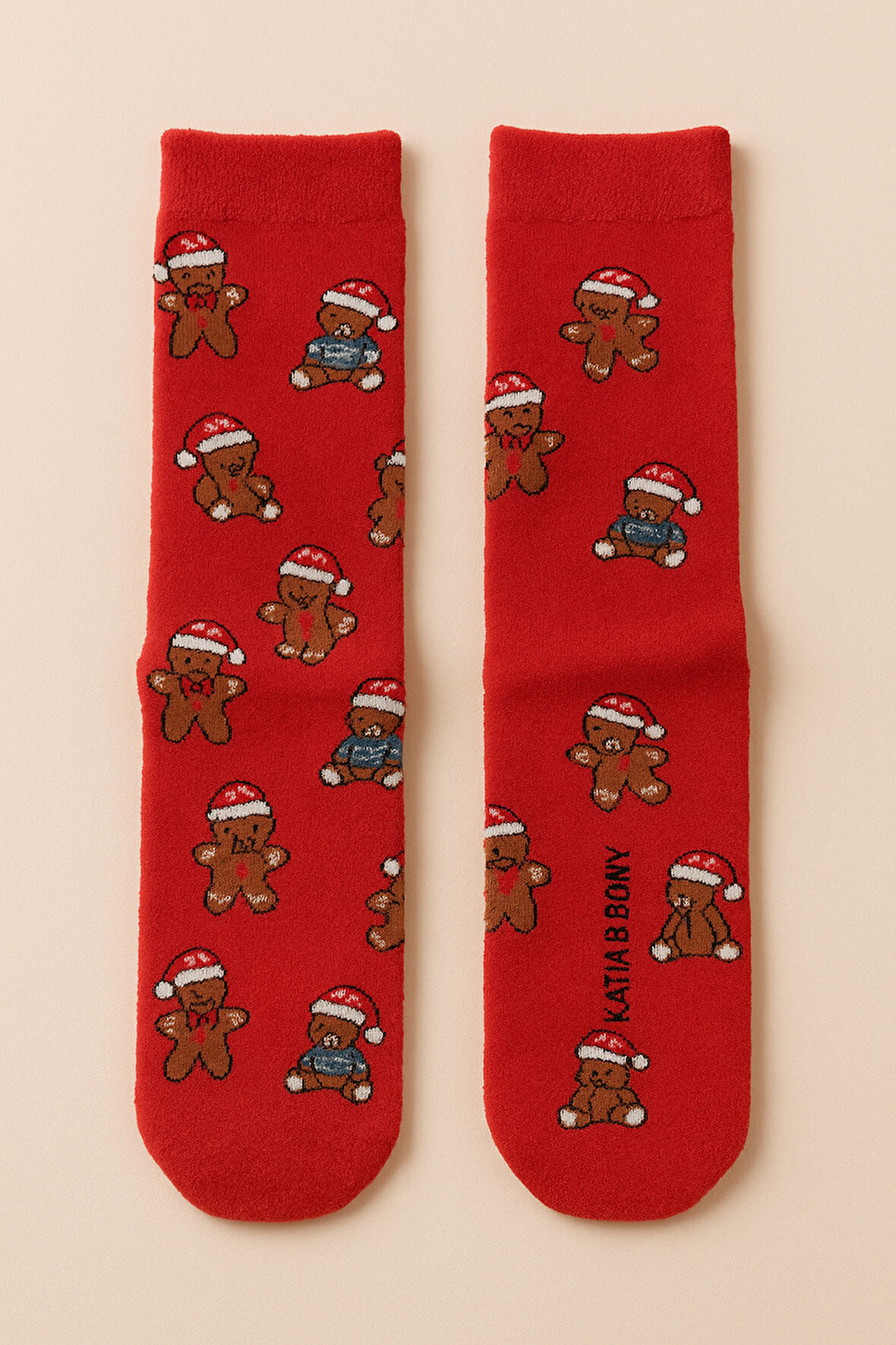 Unisex Bread Man Yılbaşı Soket Çorap 