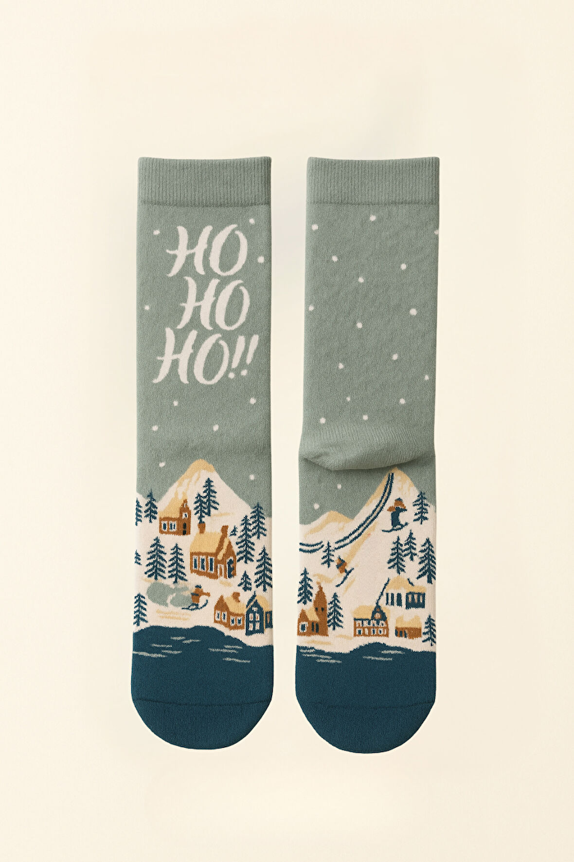 Unisex Yılbaşı Temalı Soket Çorap 