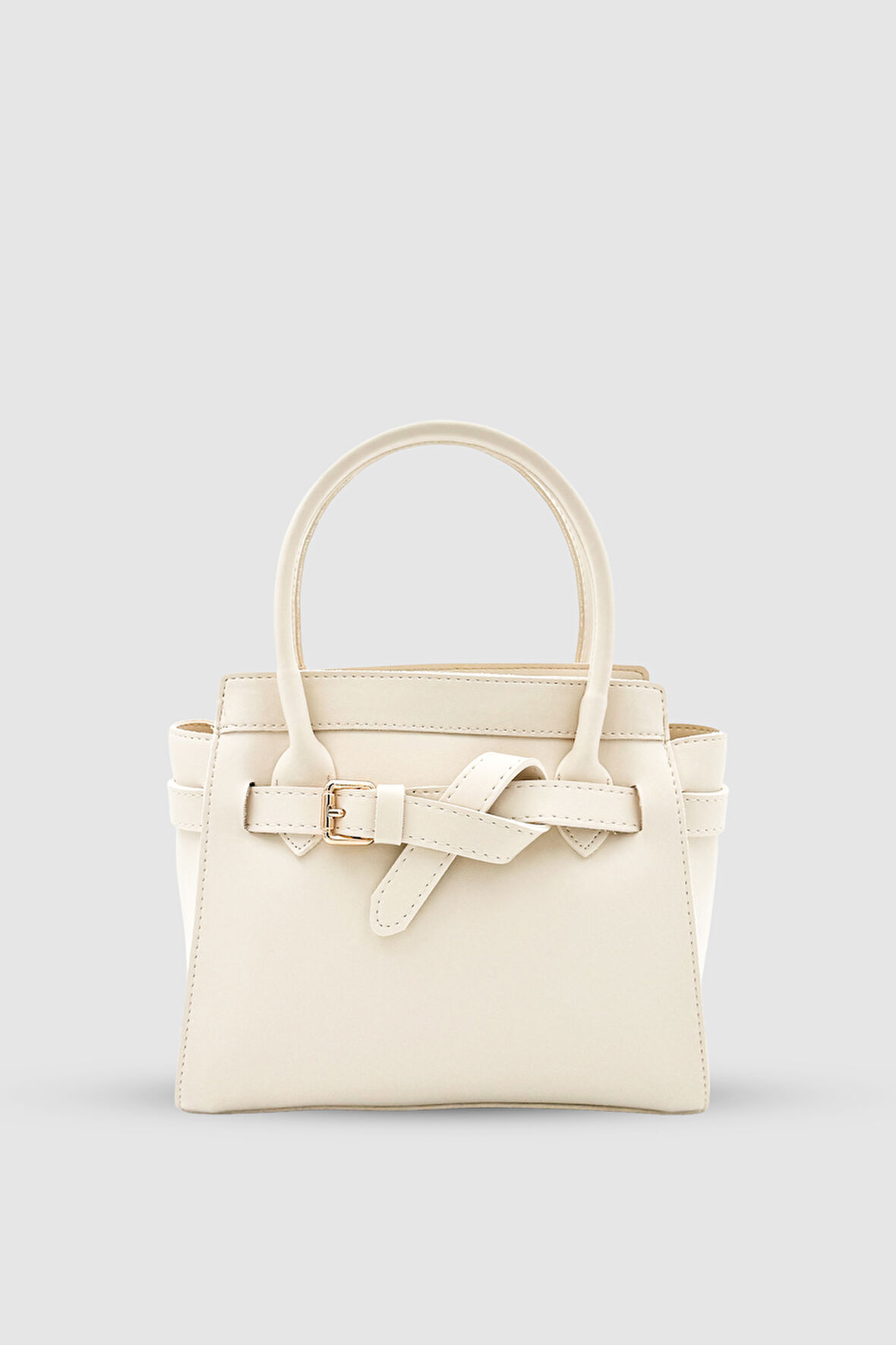 Heracles Düğüm Detaylı El ve Omuz Çantası Krem