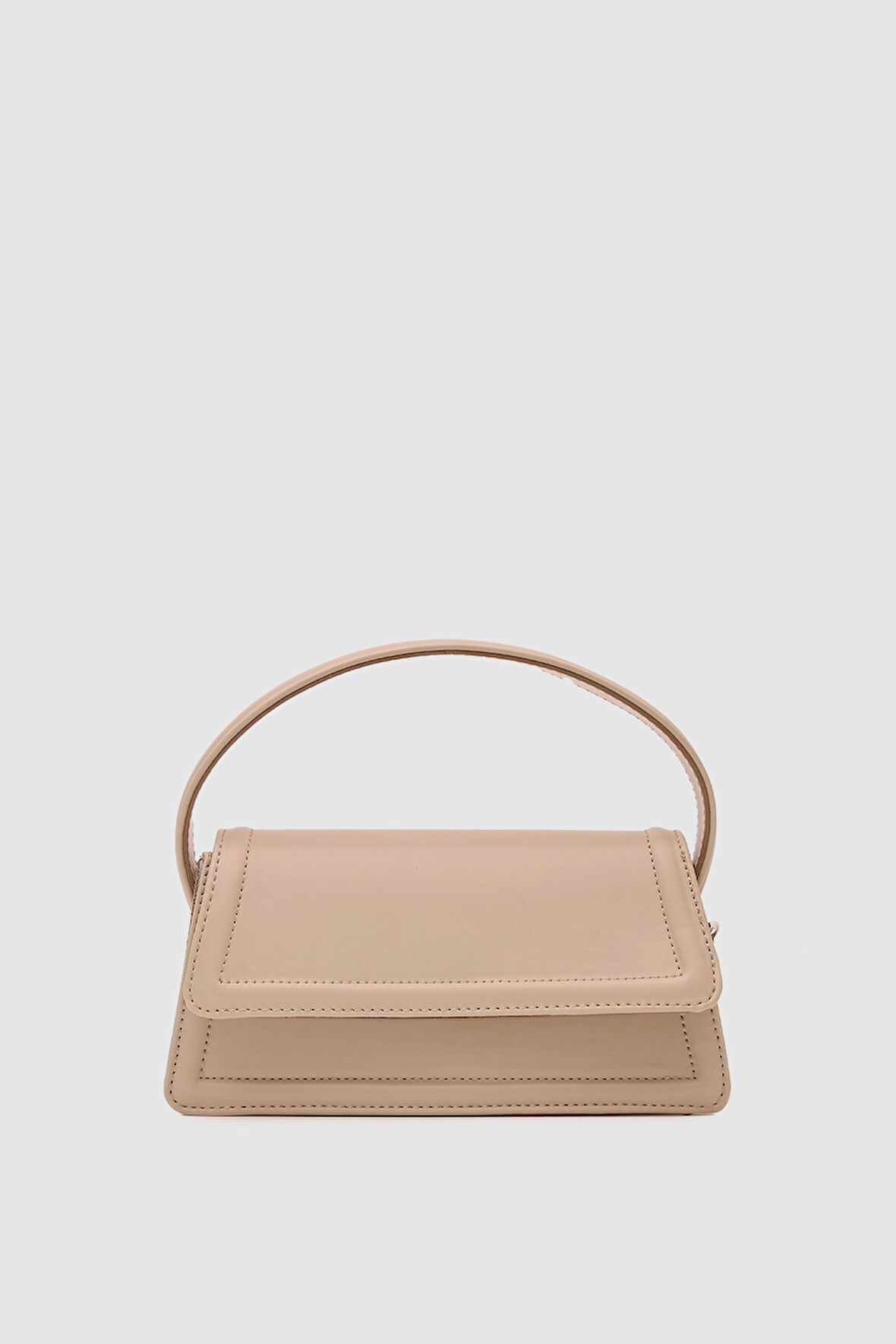 Olyra Mıknatıs Kapamalı Çapraz Askılı El Çantası Vizon