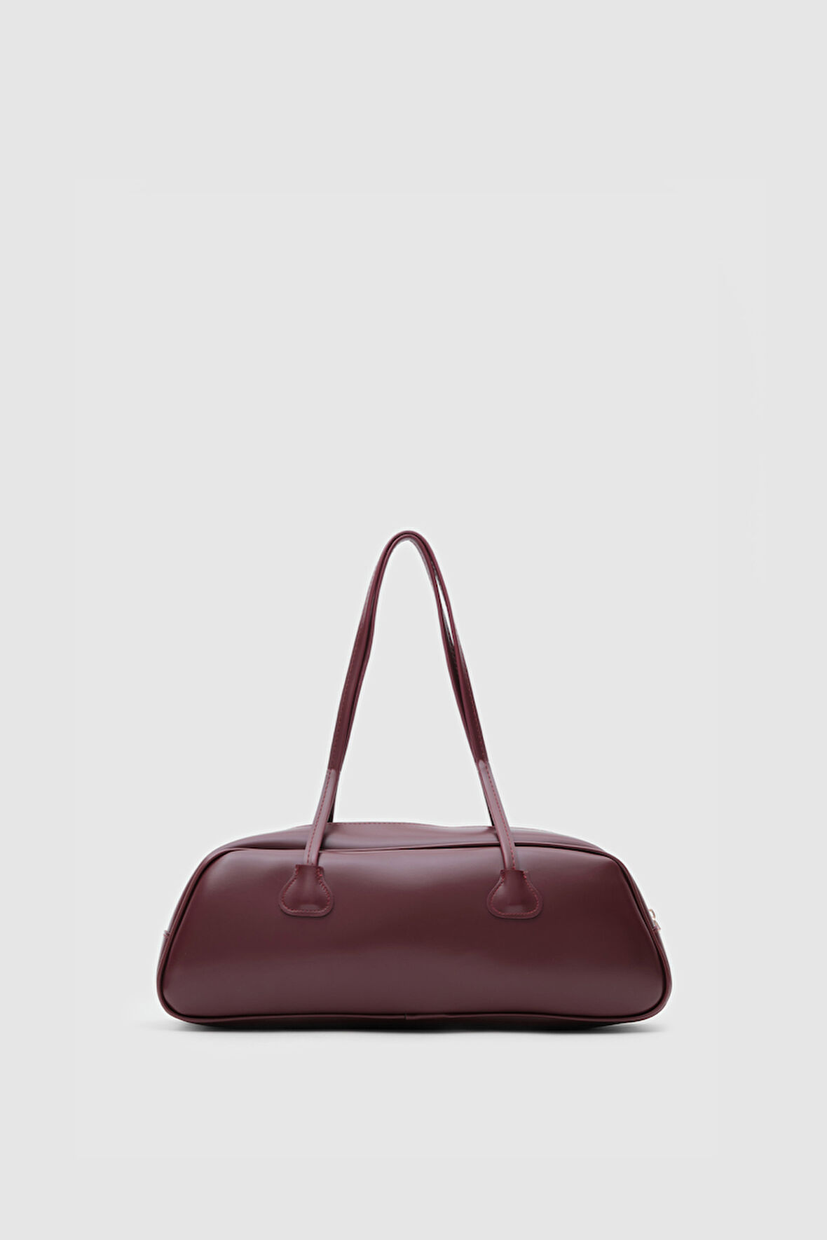 Velmi Mat Görünümlü El, Kol ve Omuz Çantası Bordo