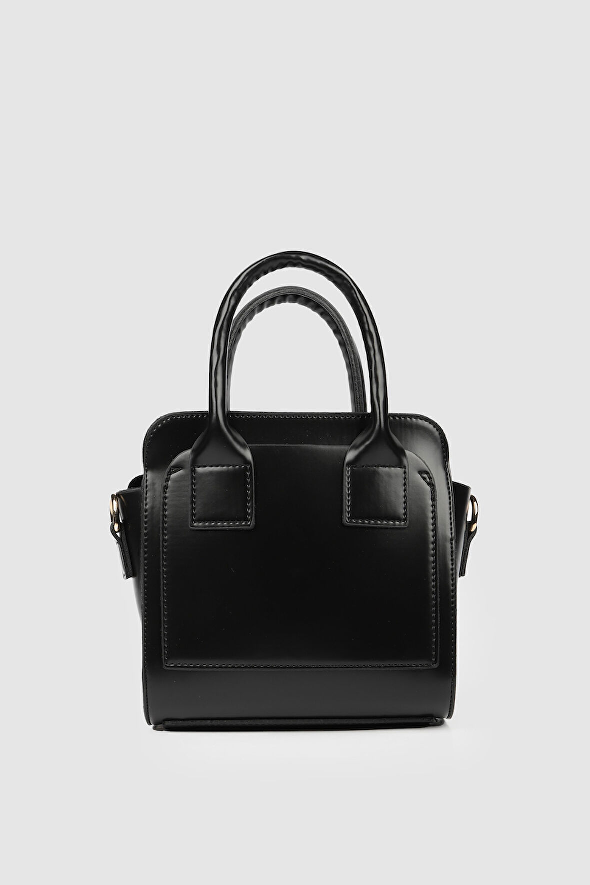 Civen Mat Görünümlü Çapraz Askılı El ve Kol Çantası Siyah