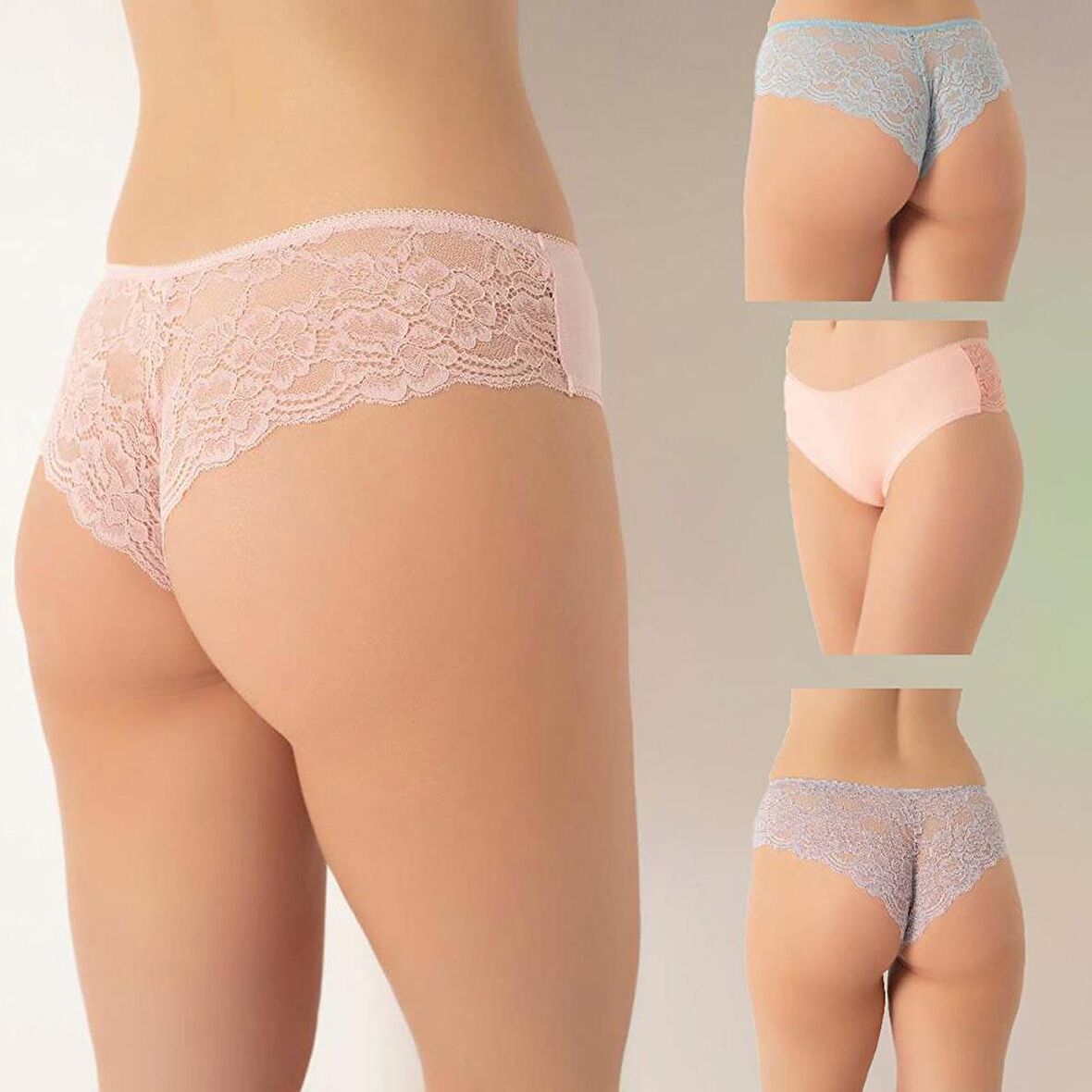 Confeo 804-004 Kadın Dantelli 4'lü Bikini Külot