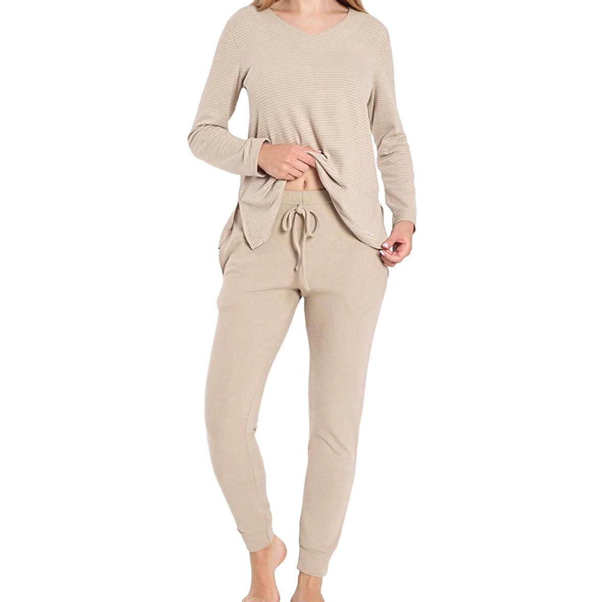 Confeo 840.802 Kadın V Yaka Uzunkol Pi̇jama Takım