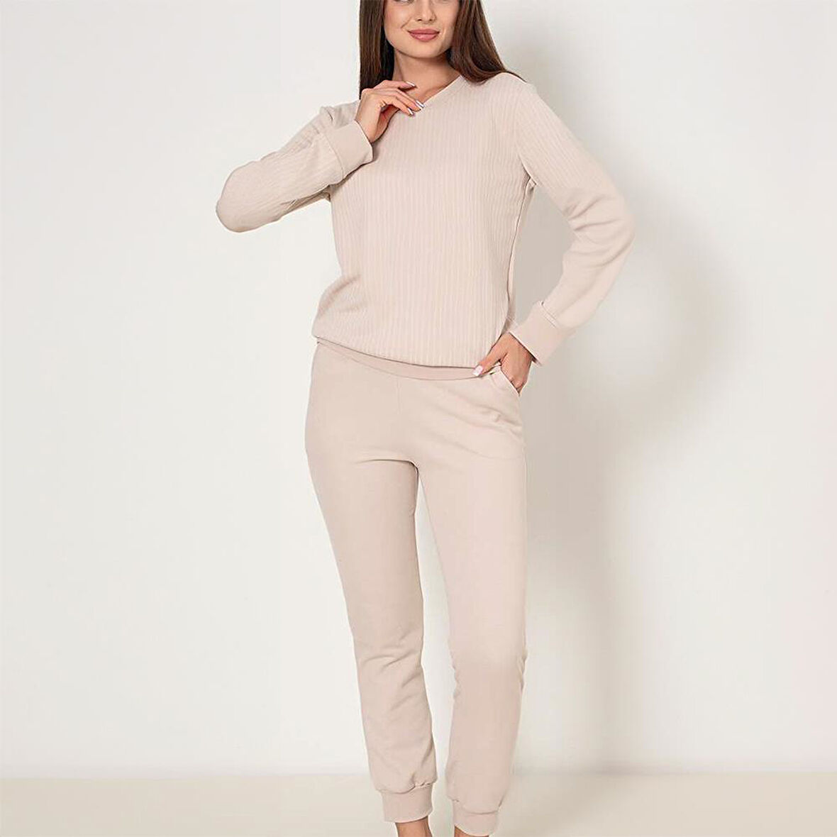 Confeo 840.822 Kadın Kışlık Uzun Kol  Pijama Takım