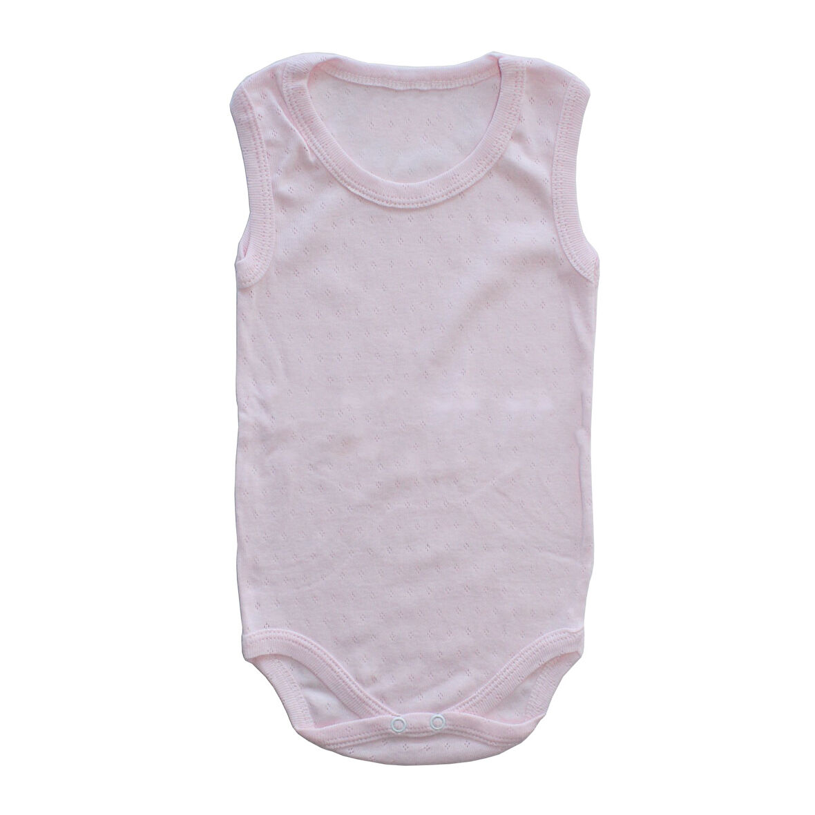 Pembe Jakarlı Askılı Çıtçıtlı Zıbın