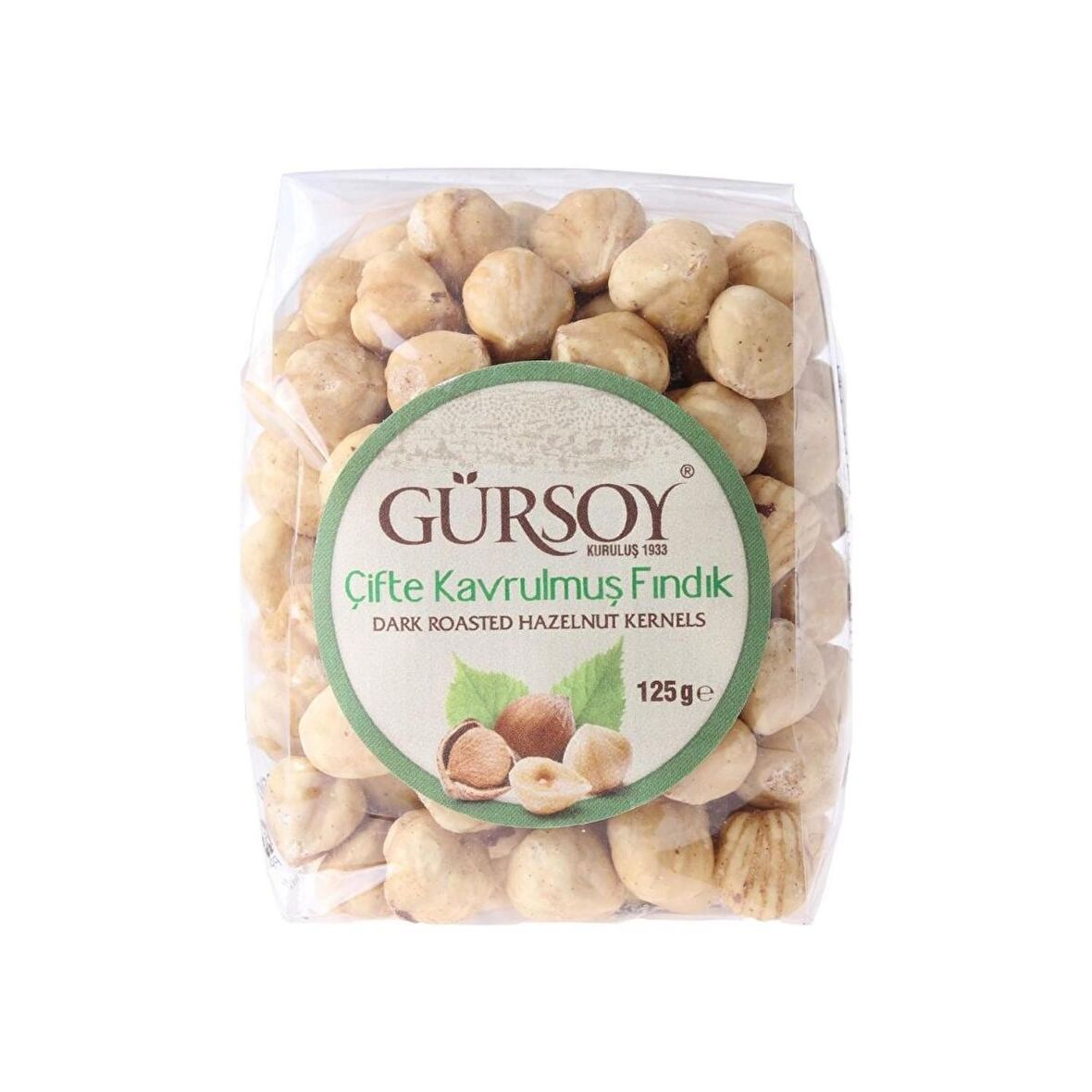 Gürsoy Çifte Kavrulmuş İç Fındık Oturan Paket 125 G