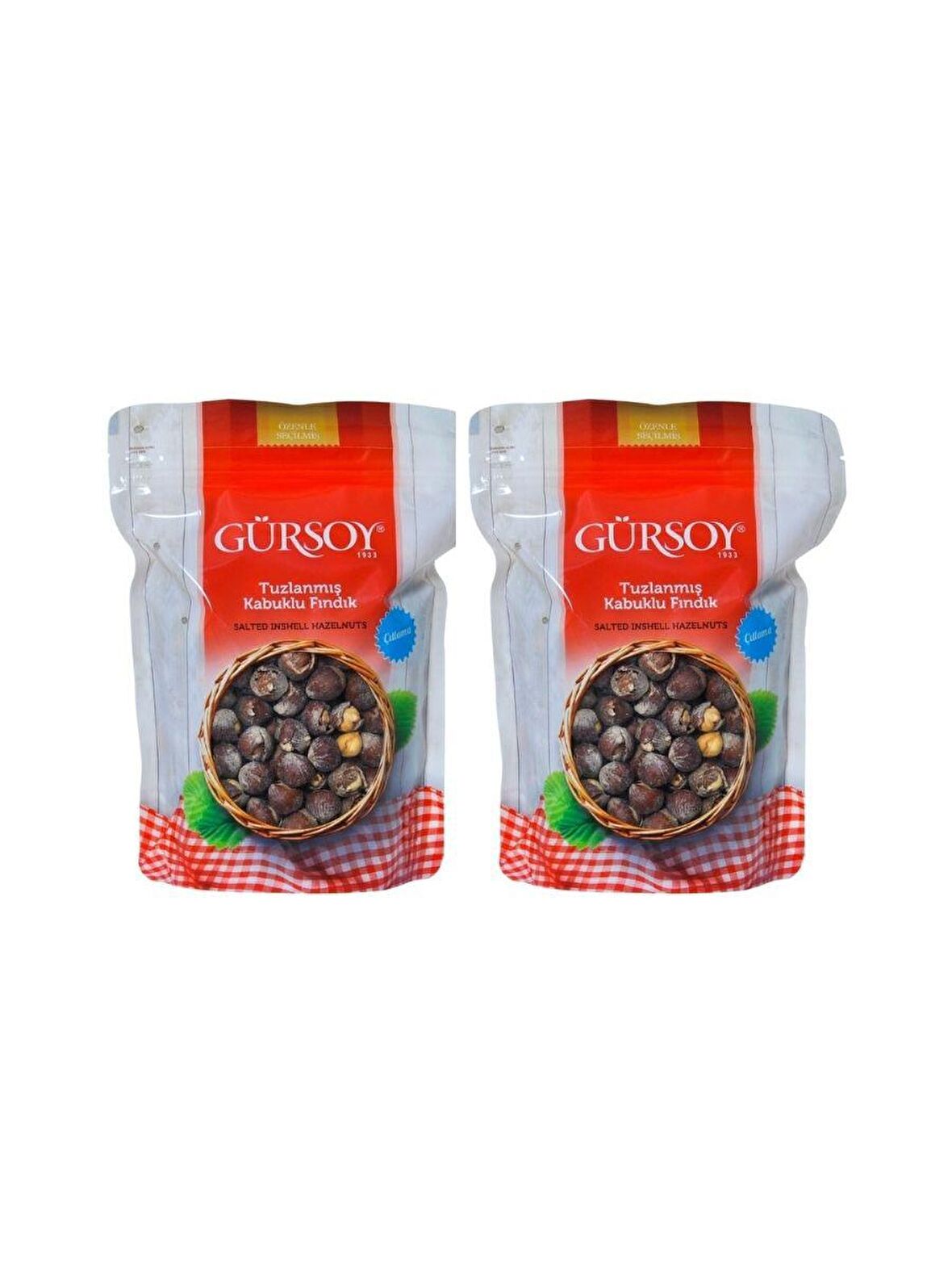 Gürsoy Tuzlanmış Kabuklu Fındık Doypack 500 G X 2 Adet