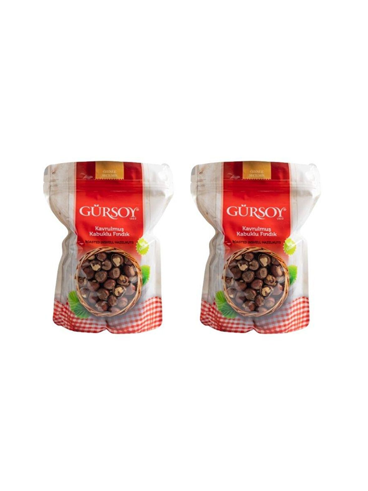 Gürsoy Kavrulmuş Kabuklu Fındık Doypack 500 G X 2 Adet