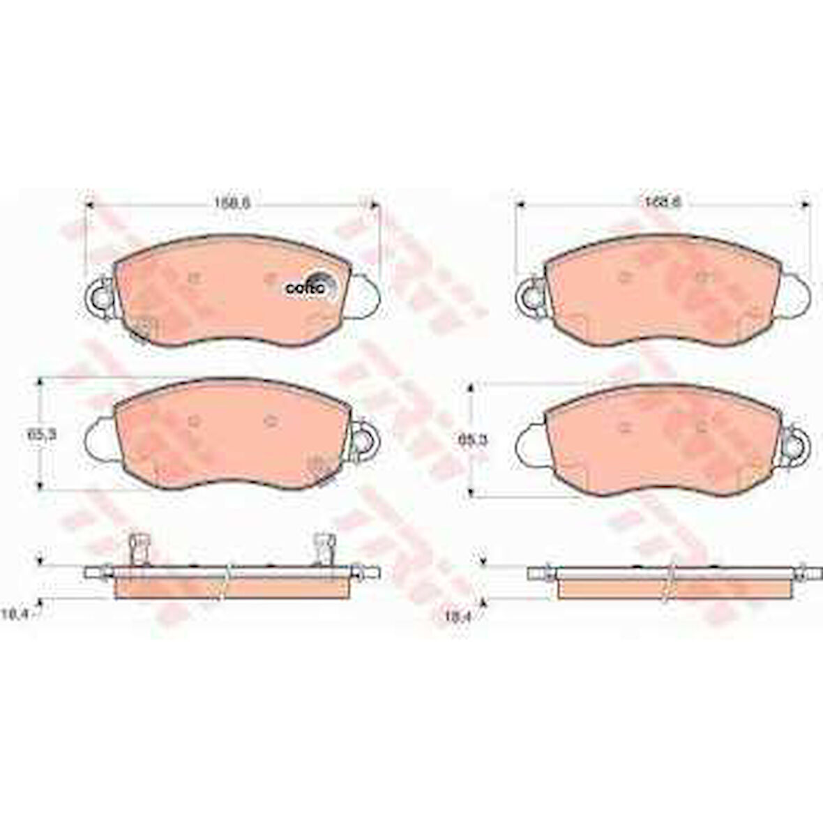 Ford Fren Balatası Ön - Amyc15 & C9a /363700209098 - Trw Gdb1424