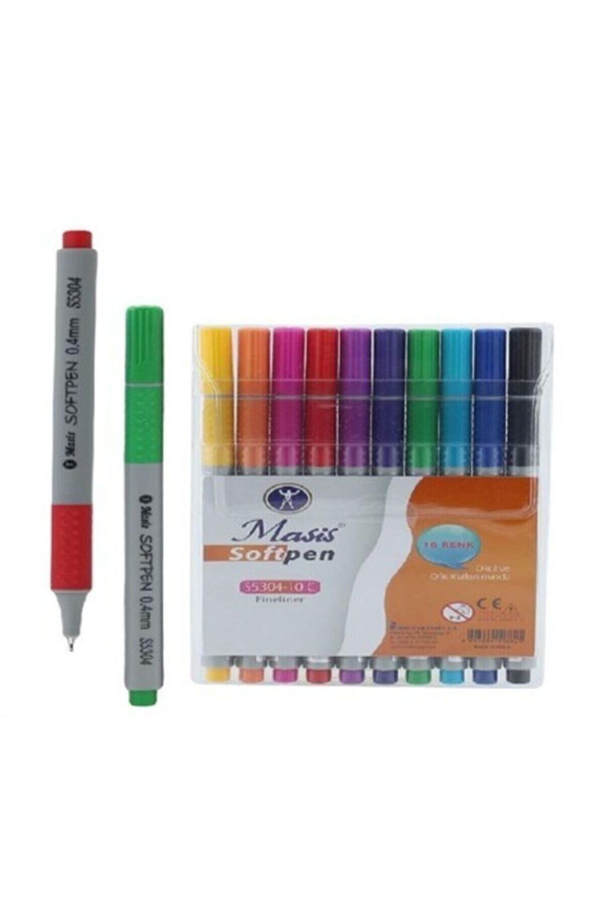 Masis Fineliner Softpen Pvc 10 Renk S5304-10C