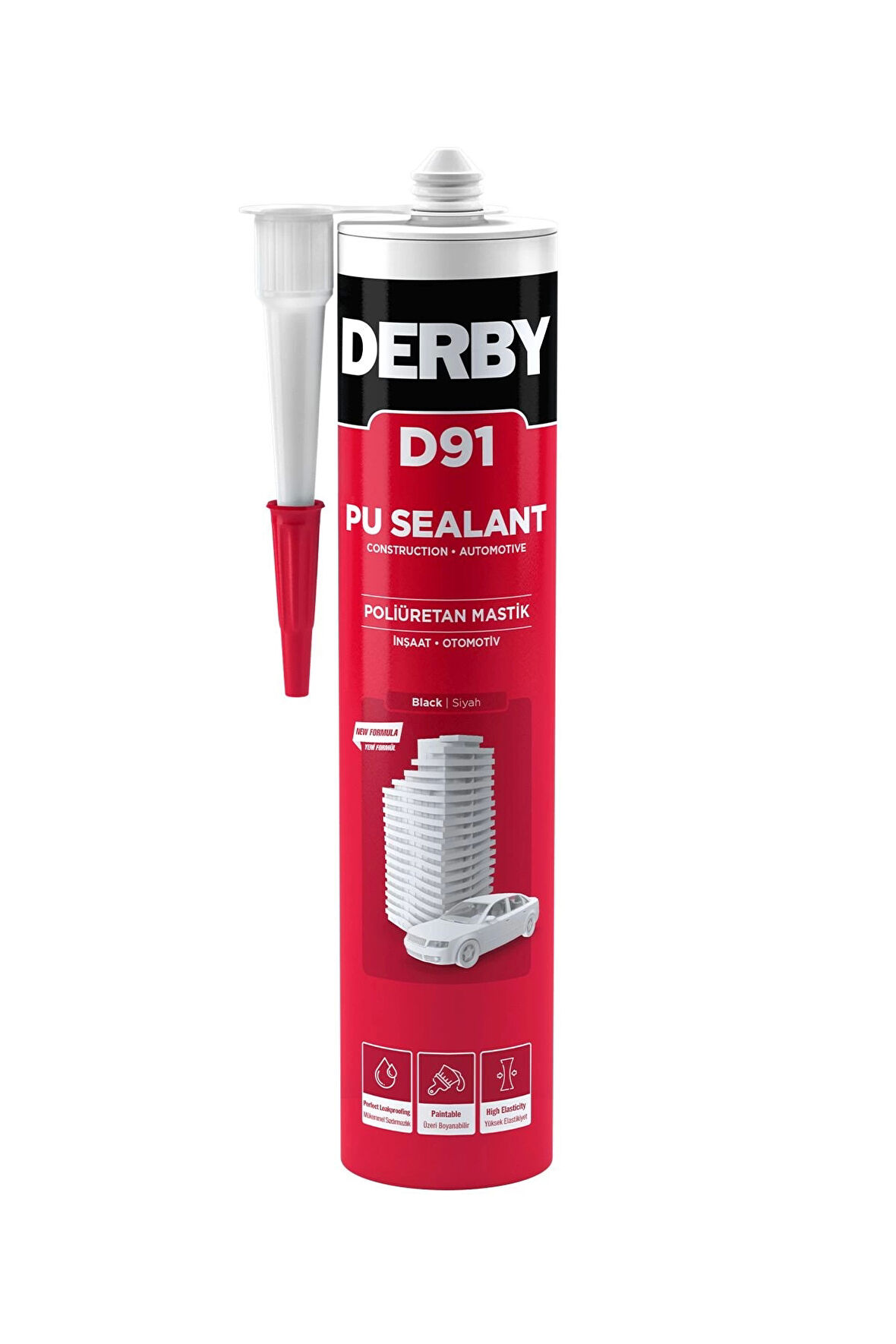 Derby D91 Poliüretan Mastik Gri - 280ml