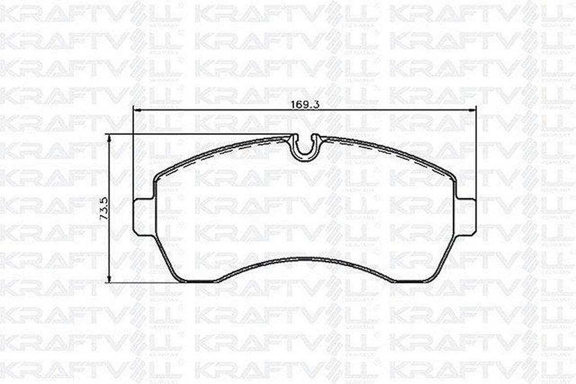 Vag Fren Balatası On Sprinter 906 06> 907 910 18> Crafter 06>16 - Kraftvoll 07010039