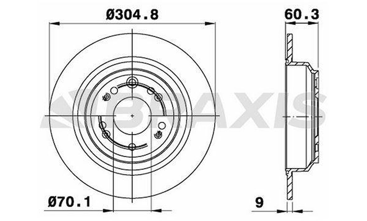 Honda Fren Diski Arka Honda Accord IX 2014-> Accord VIII 2008-> - Braxıs Ae0630