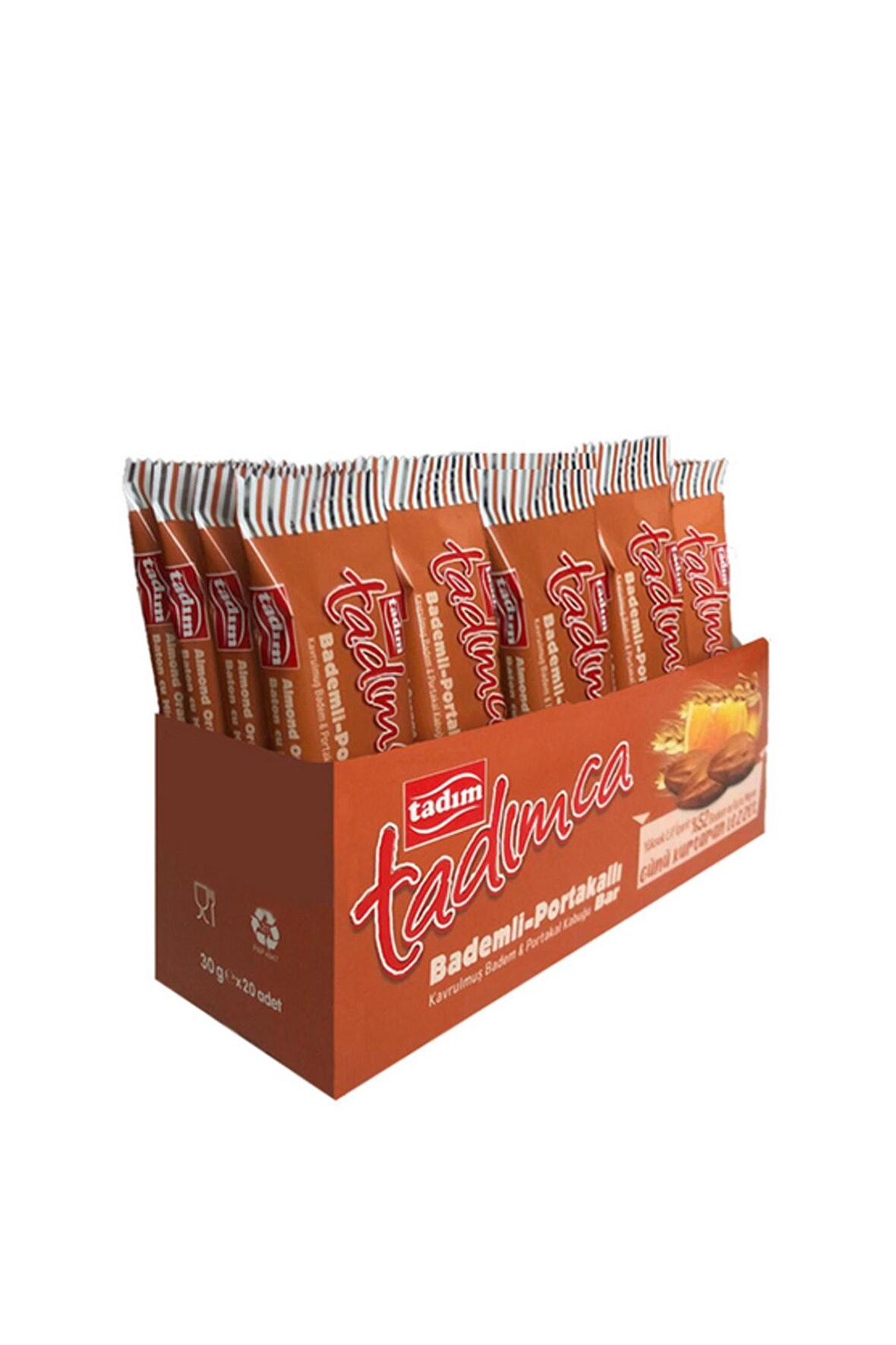 Bademli Portakallı Bar 20'li Kutu 20x30 gr Ürün