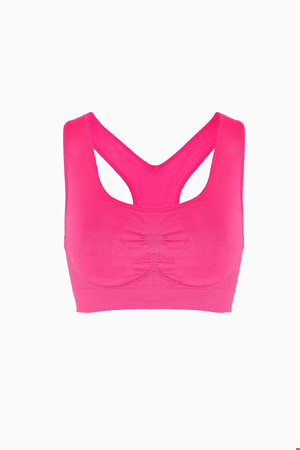 Neon Pembe Active  Kalın Askılı Seamless Sporcu Büstiyer