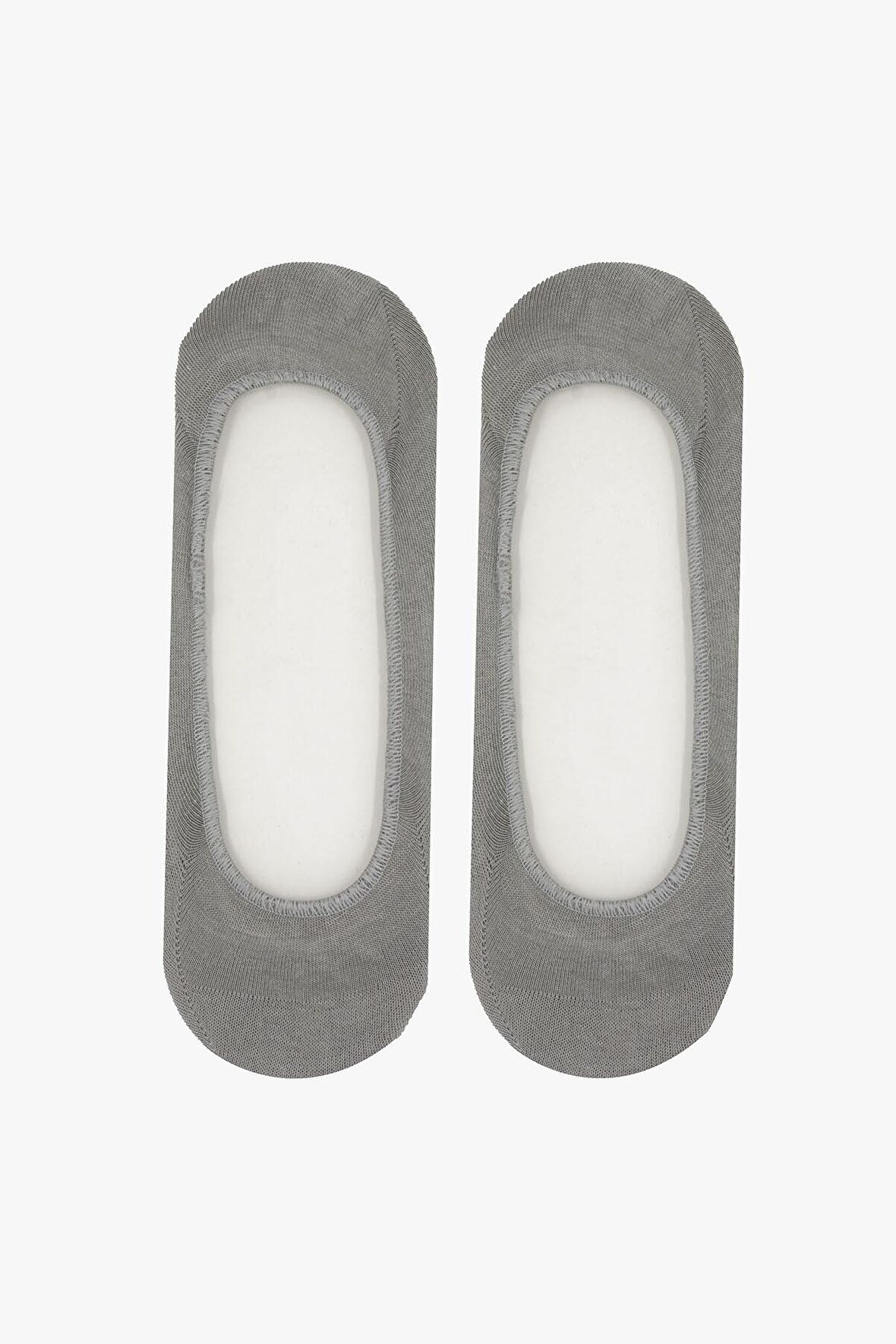 Açık Gri Unisex Coton Babet Çorap