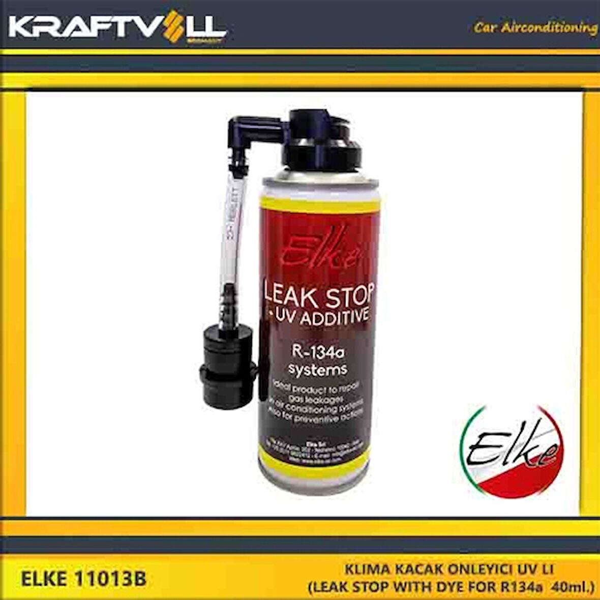 Yag & Antıfırız Klima Kacak Onleyici Uv LI (leak Stop With Dye For R134a  40ml.)(italyan Elke) - Elke 11013b