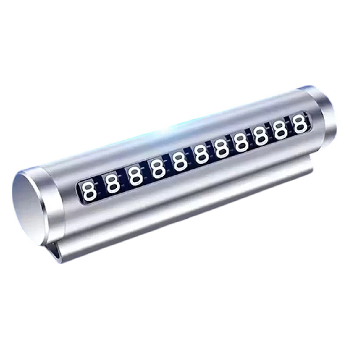 Petinka Telefon Numaratörü Araç İçi Alüminyum Kasa Gri Renk Çevirmeli Park Oto Numaratörü