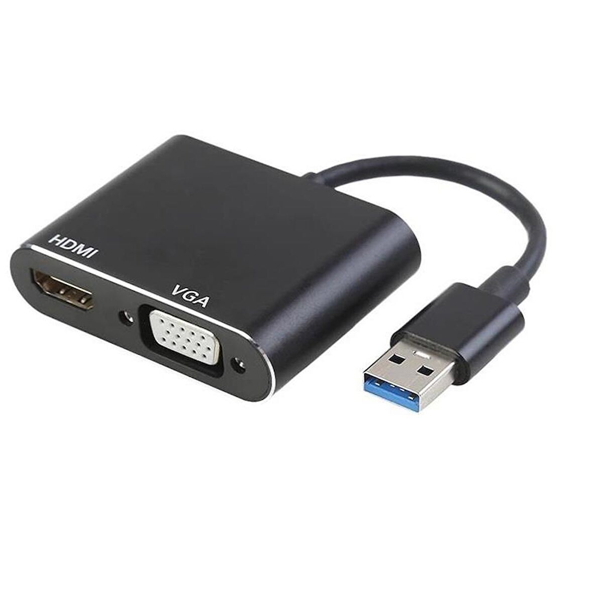 Usb 3.0 To Hdmi Vga 1080P Monitör Genişletici Çevirici Dönüştürücü Adaptör