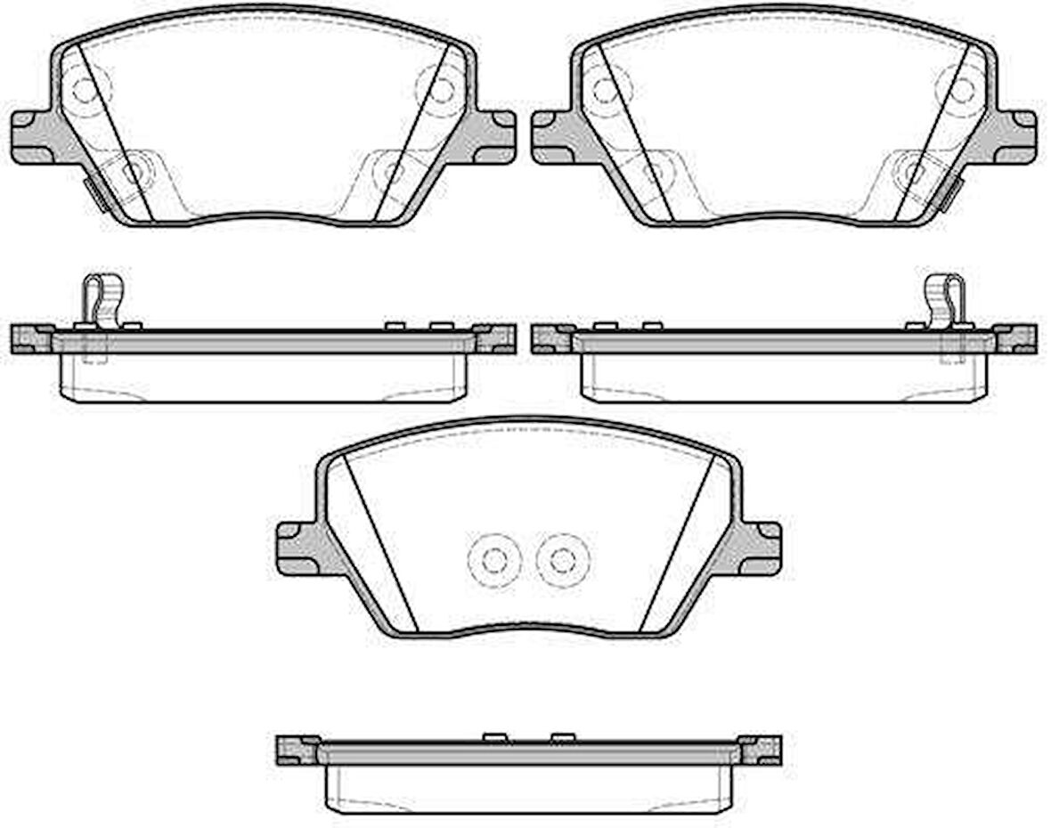 Fiat On Fren Balatası Fiat Egea 1.3 / 1.4 / 1.6d Multıjet 15> - Braxıs Aa0688