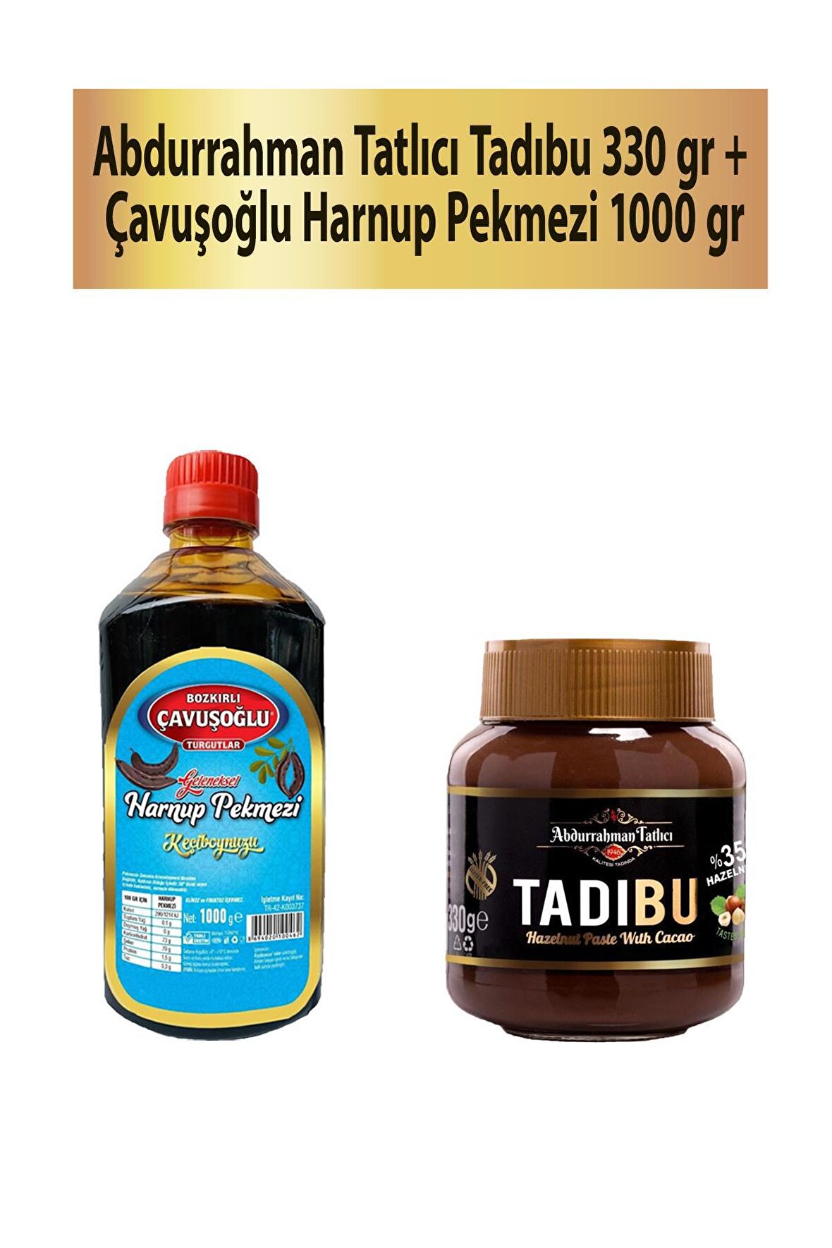 Tadıbu 330 gr + Çavuşoğlu Harnup Pekmezi 1000 gr