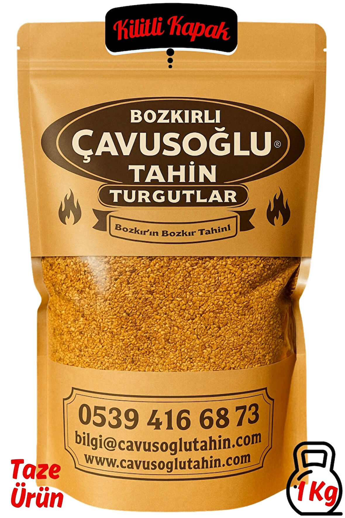 Odun Ateşinde Kavrulmuş Susam 1 Kg